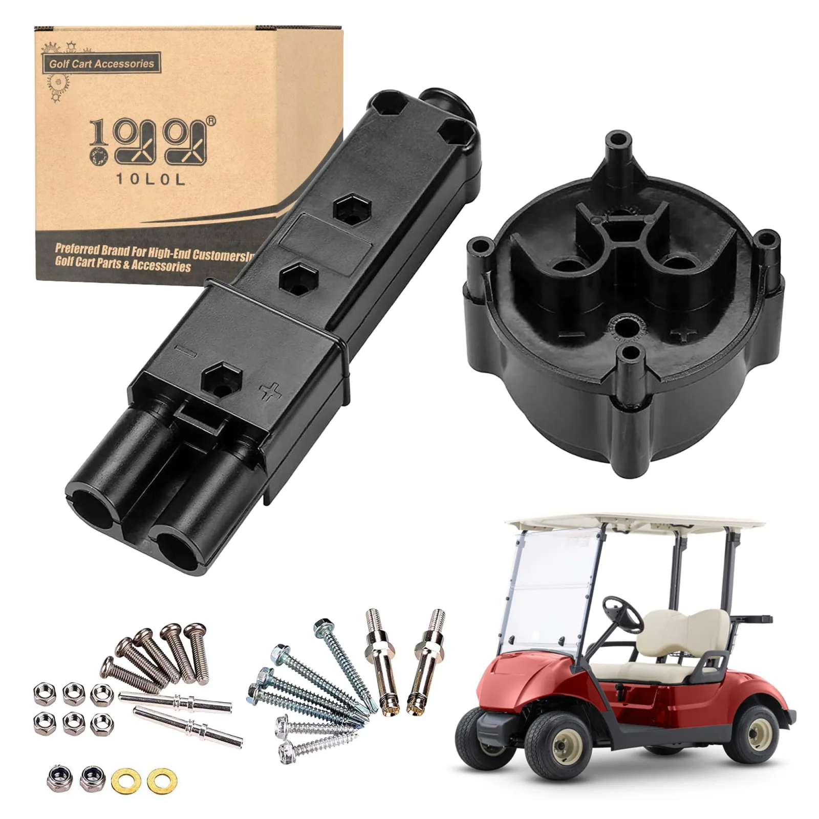 10L0L 48V Charger Plug and Receptacle Kit for Yamaha G19/G22