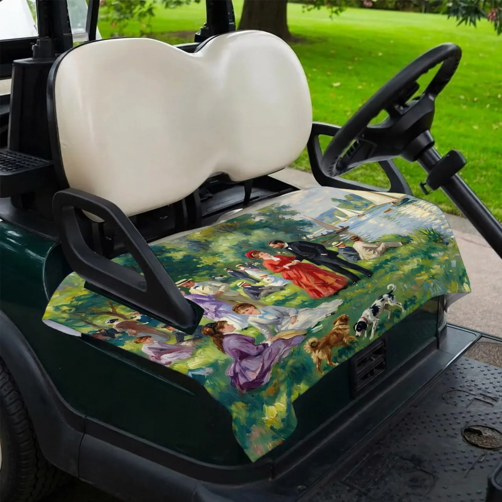 DecorLovee Golf Cart Seat Cover with Armrest Openings image 2