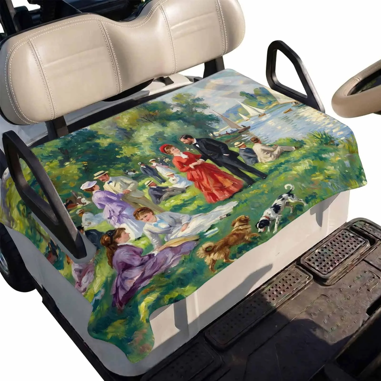 DecorLovee Golf Cart Seat Cover with Armrest Openings