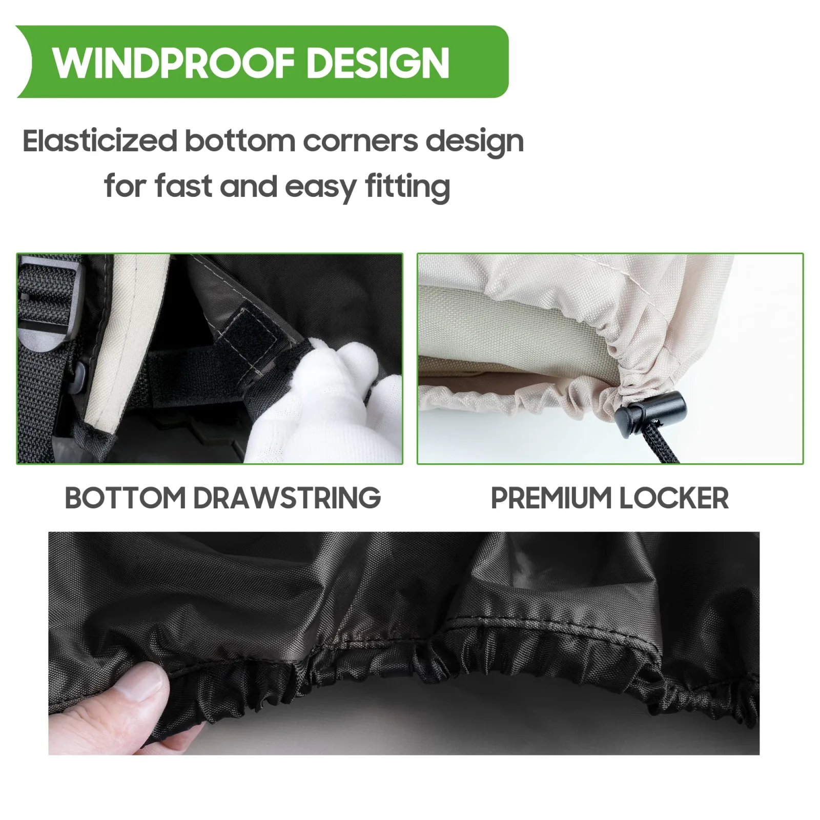 10L0L F63-D Golf Cart Seat Cover for 2+2 Carts image 3