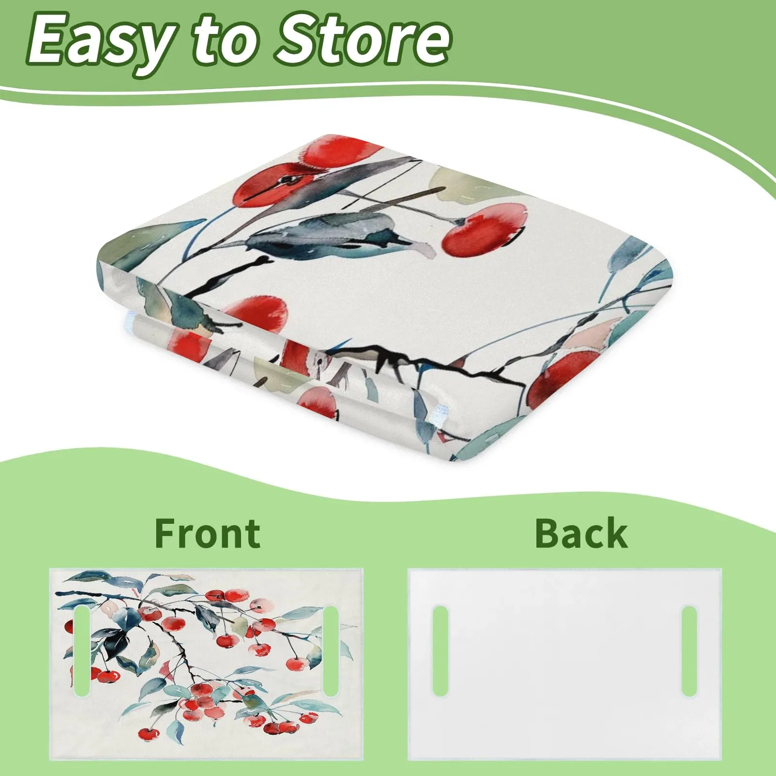 Tiveruda Watercolor Cherry Golf Cart Seat Cover image 4