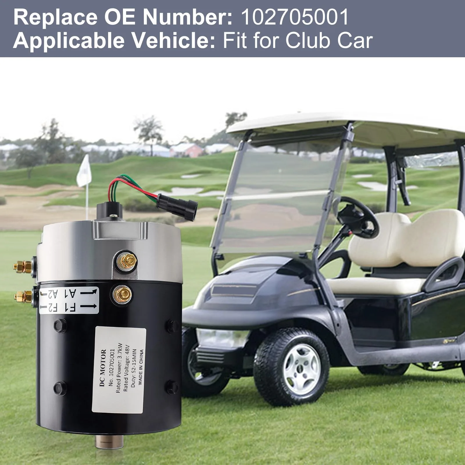 PARTAYOZAS 102705001 48V Club Car Golf Cart Motor image 2