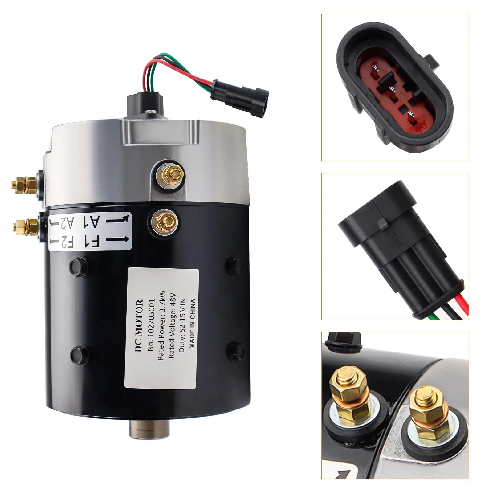 PARTAYOZAS 102705001 48V Club Car Golf Cart Motor image 3