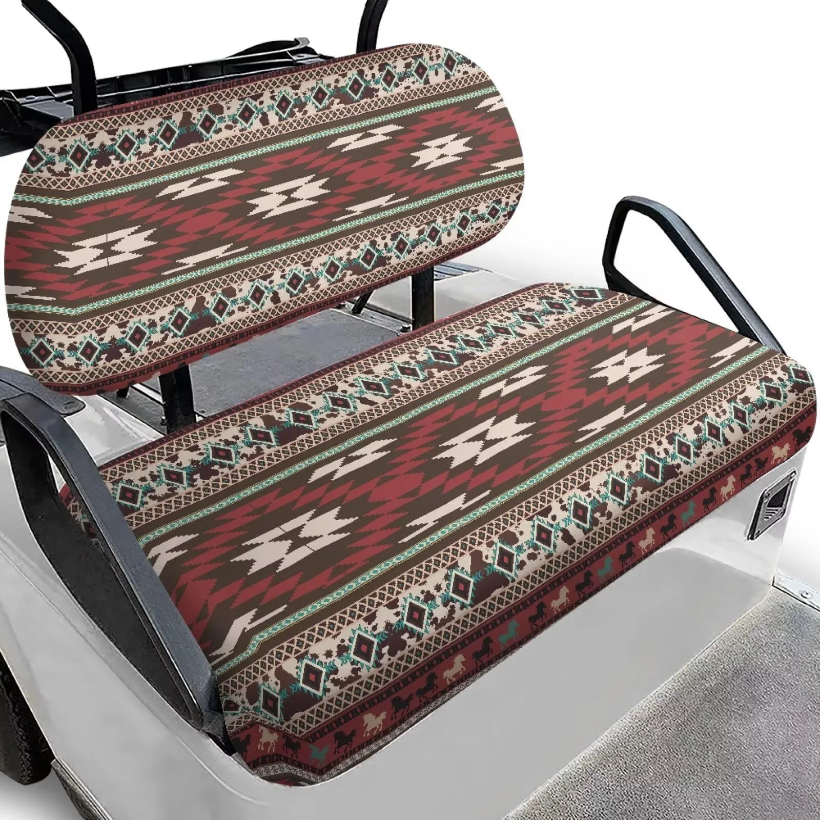 Quidrwyo Golf Cart Seat and Backrest Cover Set