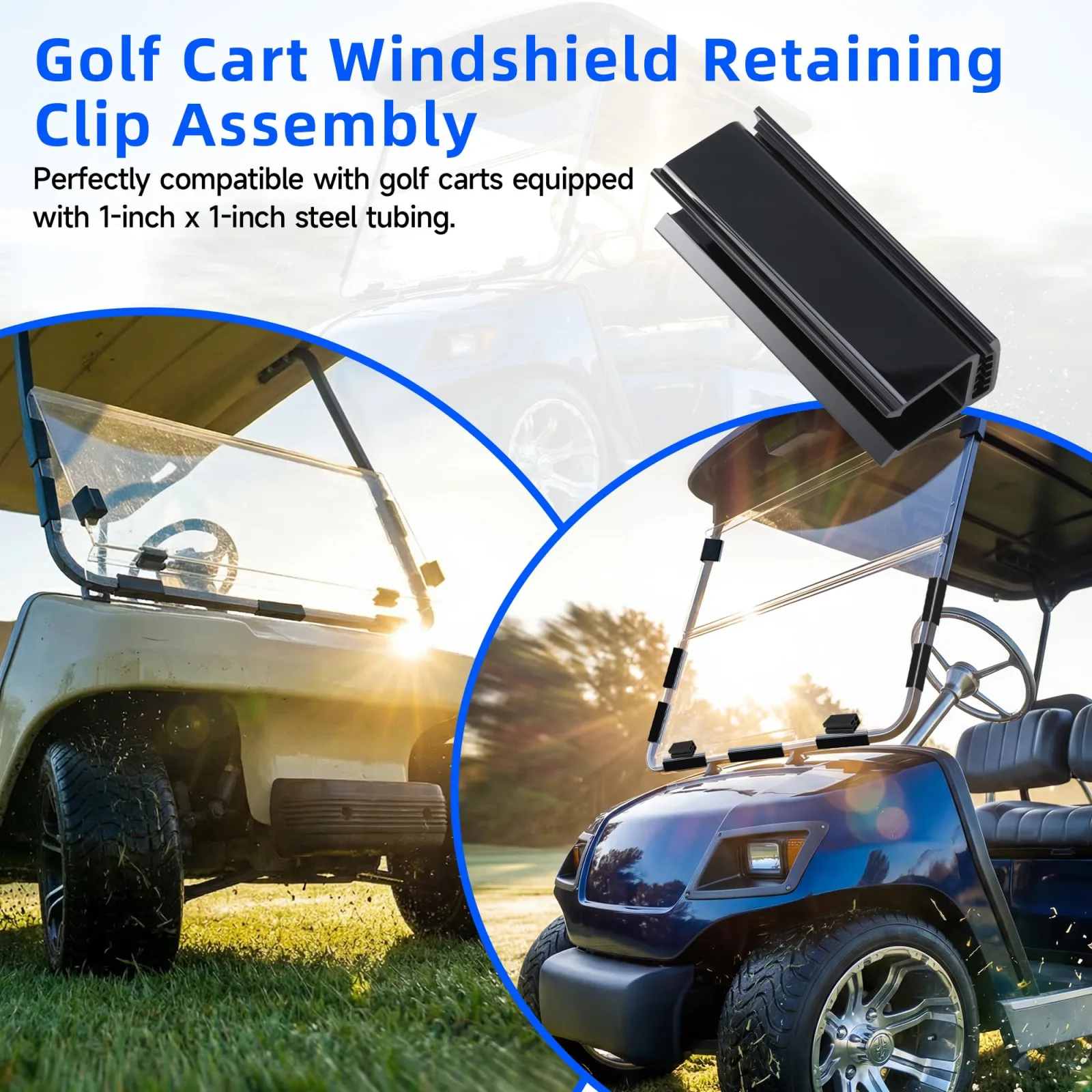 Mixopoly Windshield Clips Kit for Yamaha and Club Car DS image 2
