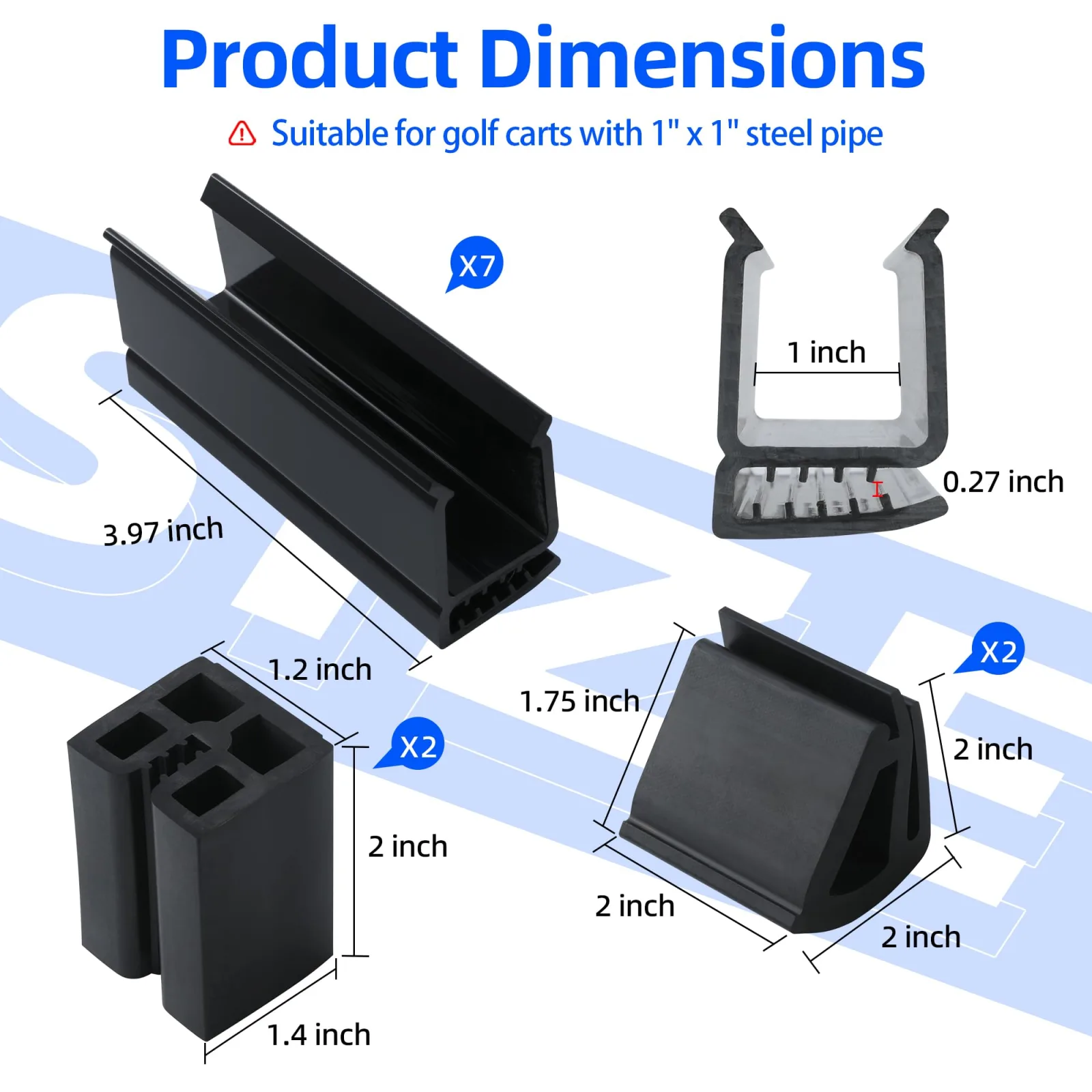 Mixopoly Windshield Clips Kit for Yamaha and Club Car DS image 3
