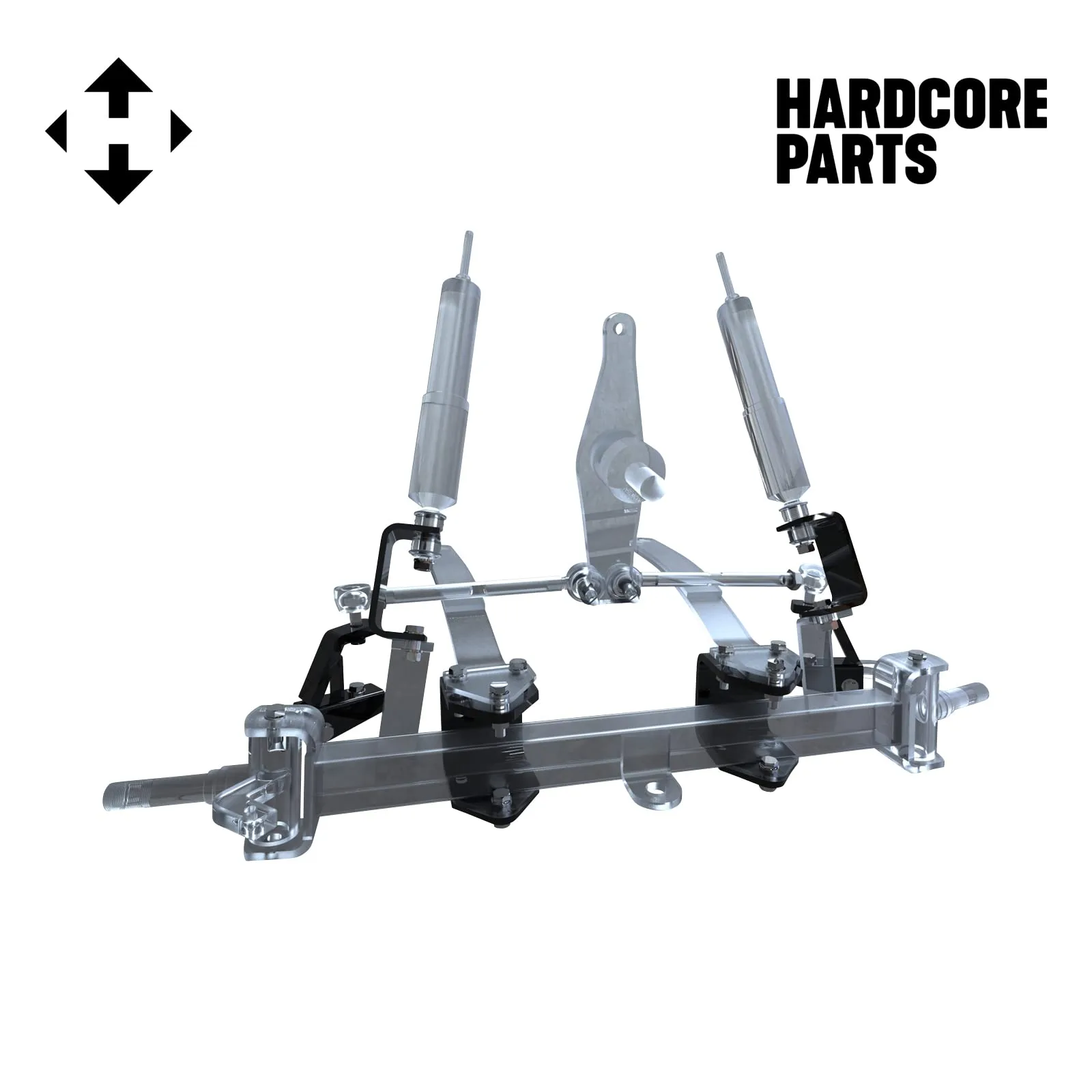 Hardcore Parts 4-Inch Lift Kit for EZGO TXT Gas Carts image 2
