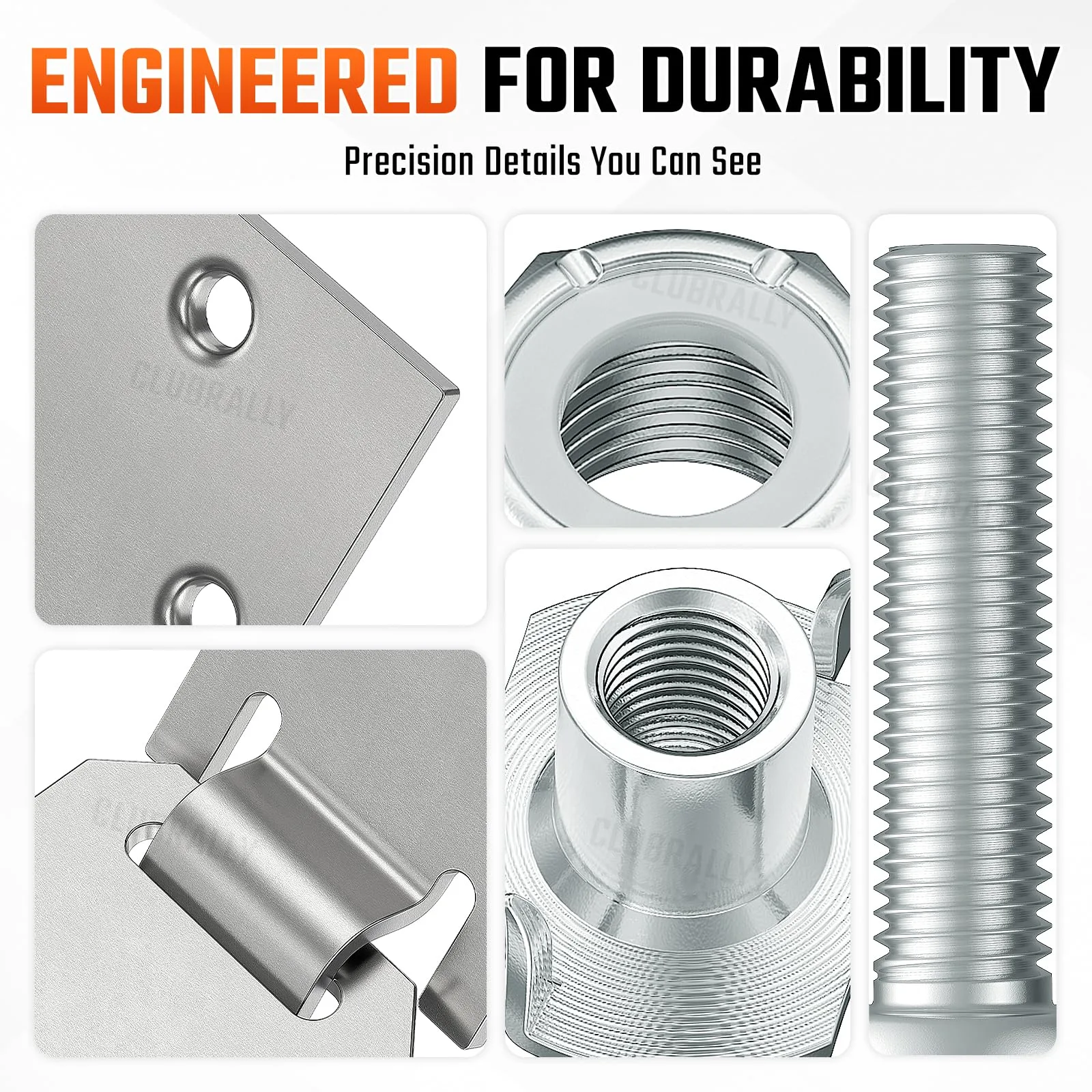 CLUBRALLY Seat Hinge Set for Club Car DS | Aix-CB-136 image 3