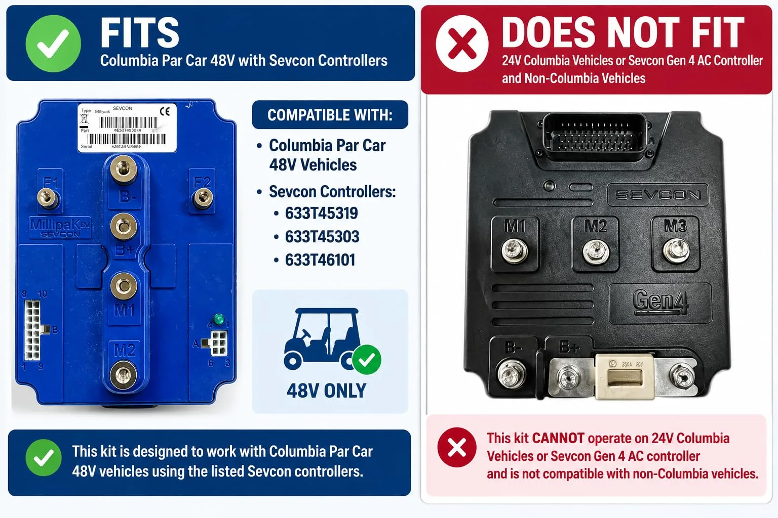 Navitas 440A Controller for 48V Columbia Par Car image 2