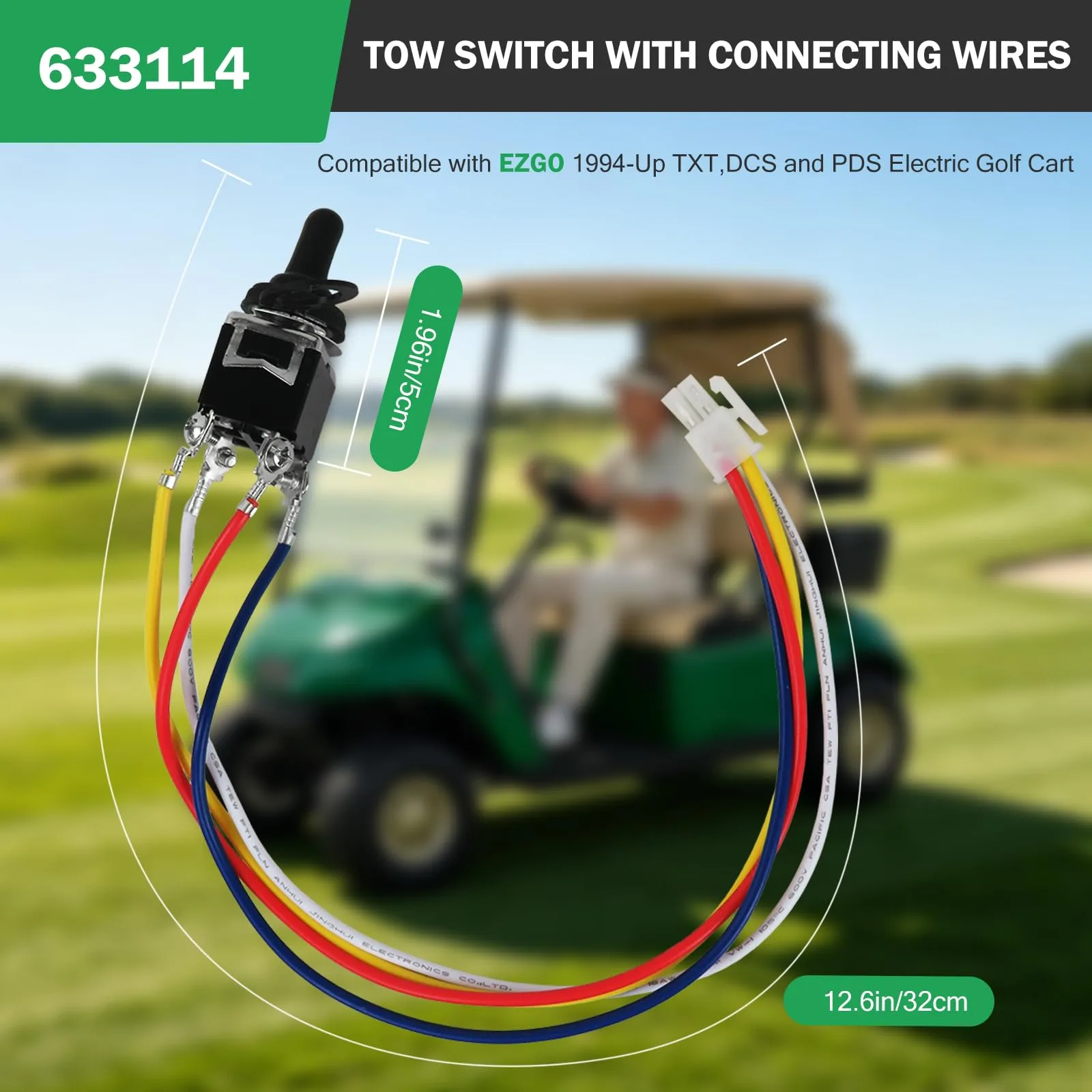 Bryzantine Run/Tow Switch Kit for E-Z-GO TXT Electric Carts image 4