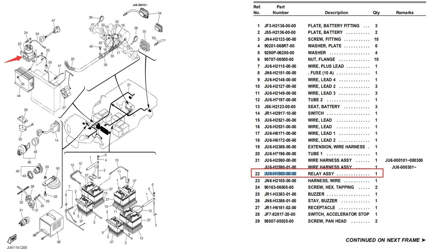 10L0L 48V Solenoid for Yamaha G22 and G29 Golf Carts image 4