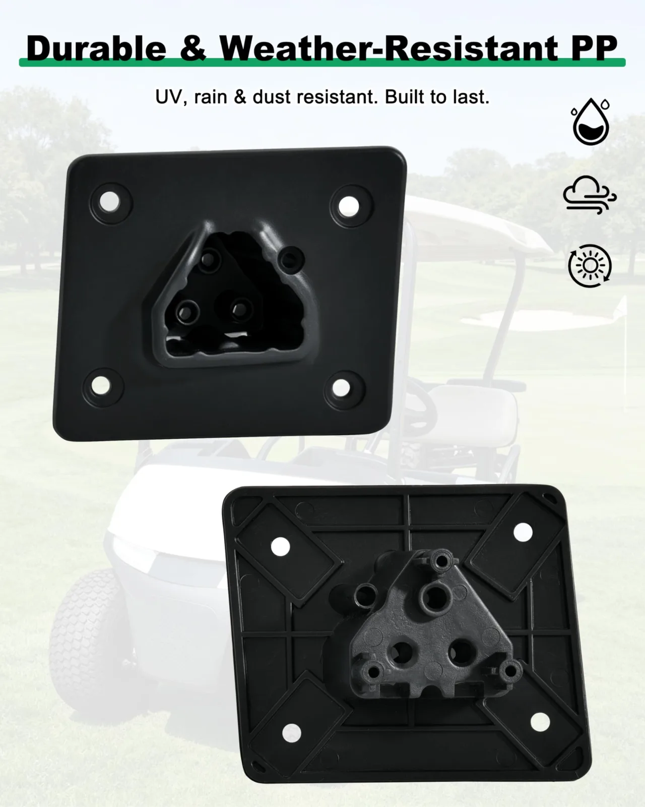 LDETXY 3-Pin Charger Port Cover for E-Z-GO RXV and 2Five image 4