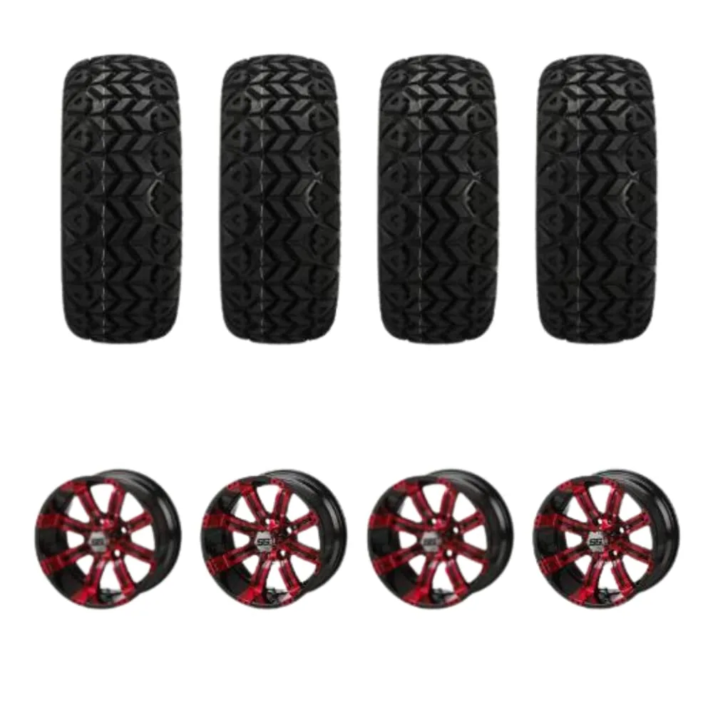 REVENGE 12-Inch Casino Golf Cart Wheels and Tires, Set of 4 image 2