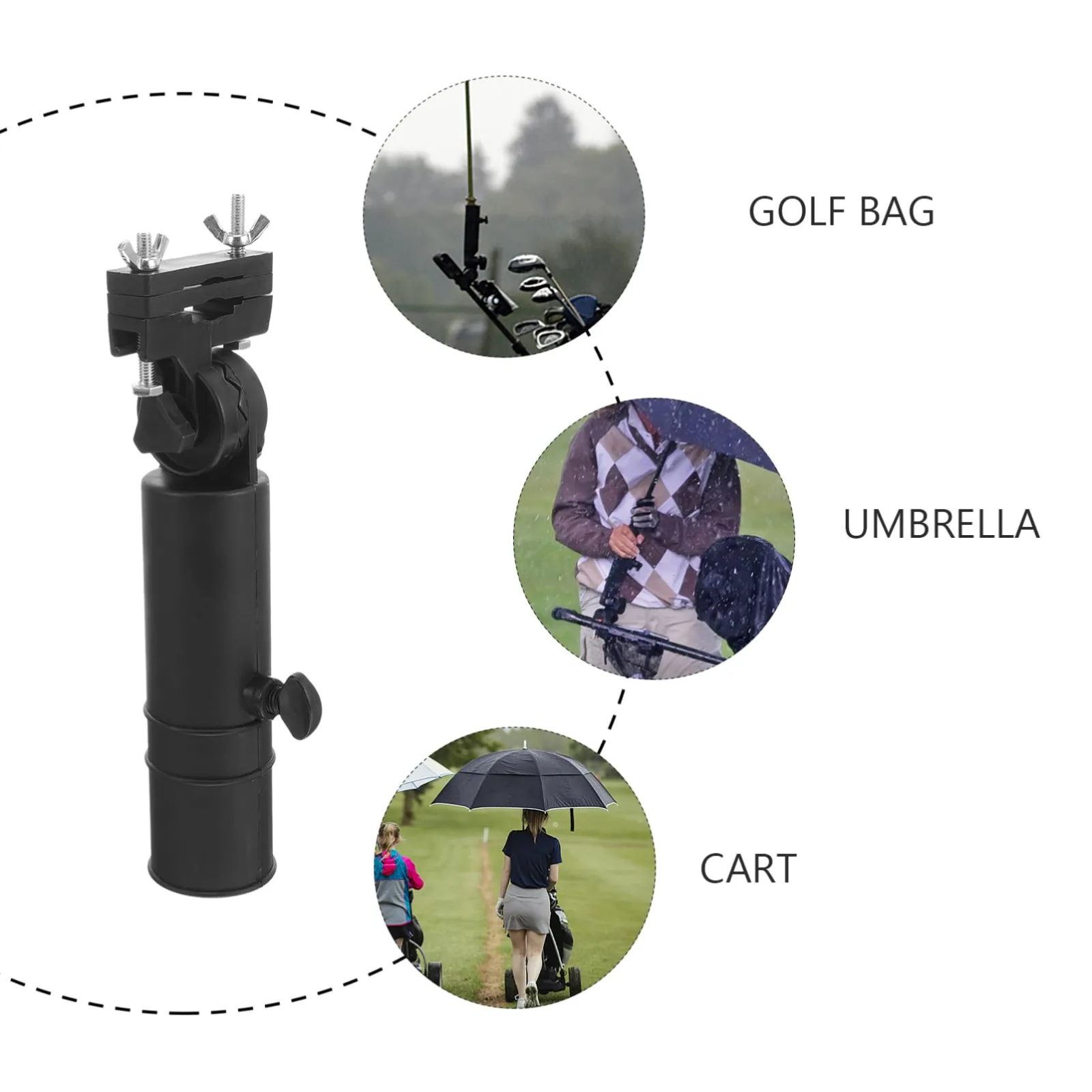 Abaodam Adjustable Golf Cart Umbrella Holder image 3