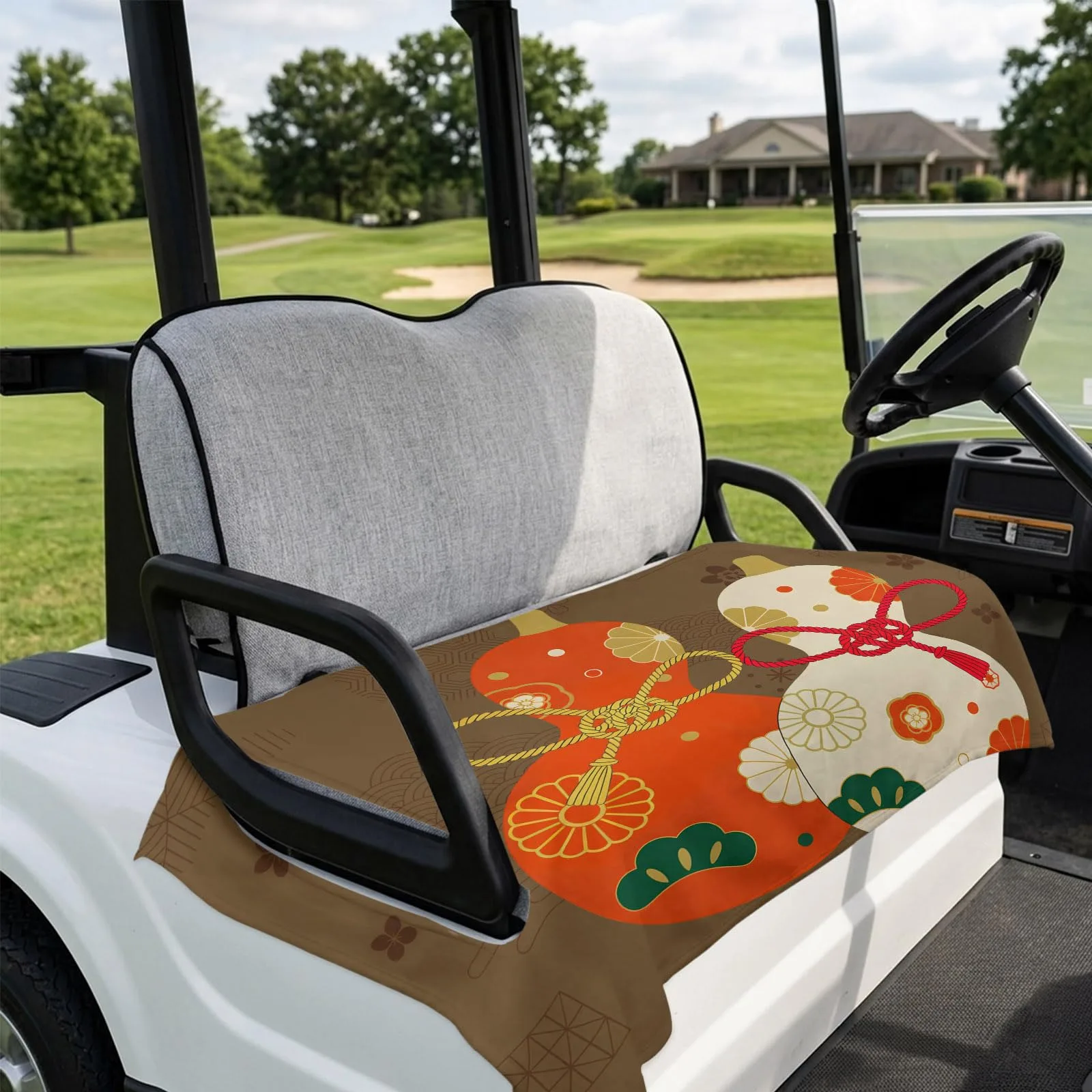 DecorLovee Brown Golf Cart Seat Cover Towel 51 x 31 in image 4