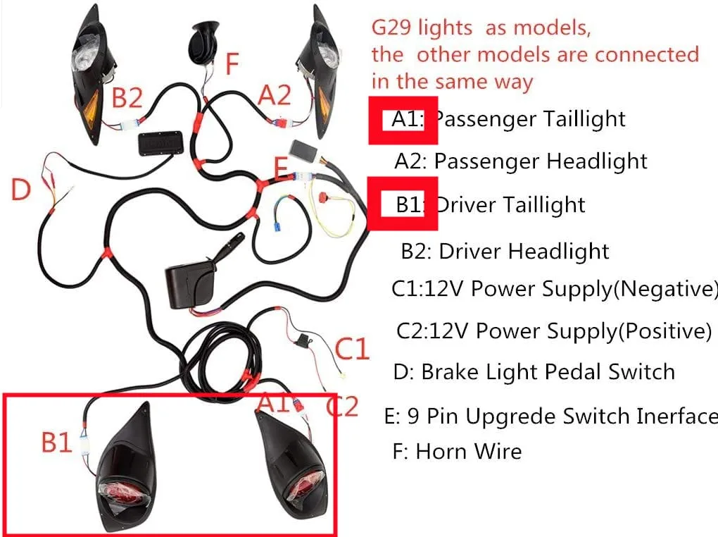 Dr.Acces LED Taillights for Yamaha G29 Drive 2007-2016 image 3