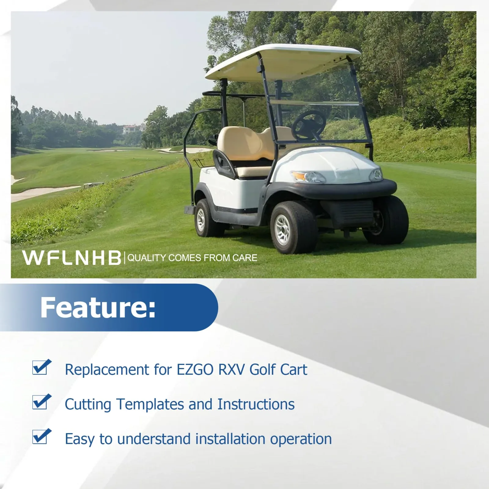 WFLNHB LED Light Kit for E-Z-GO RXV Golf Cart image 3