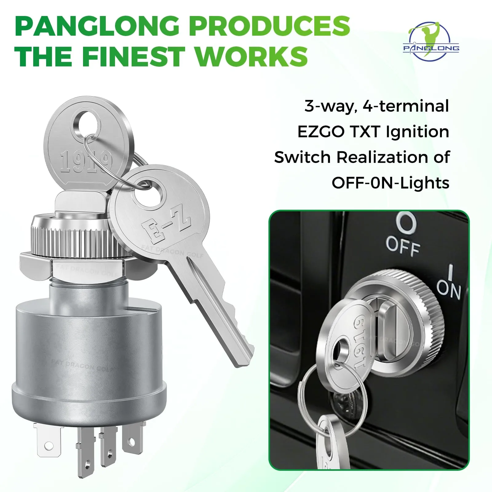 Panglong FDG-018 E-Z-GO TXT 4-Terminal Ignition Switch image 2