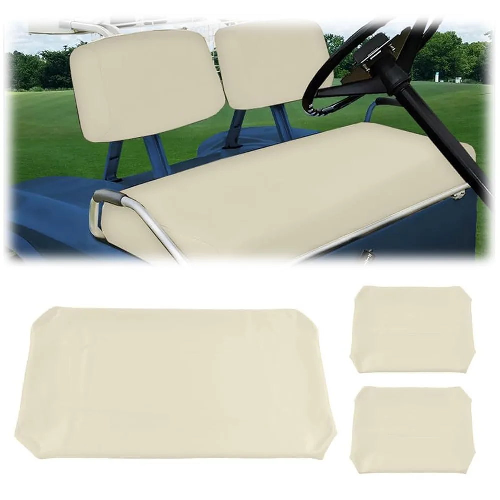 PIT66 White Front Seat Covers for Club Car DS 1982-2000