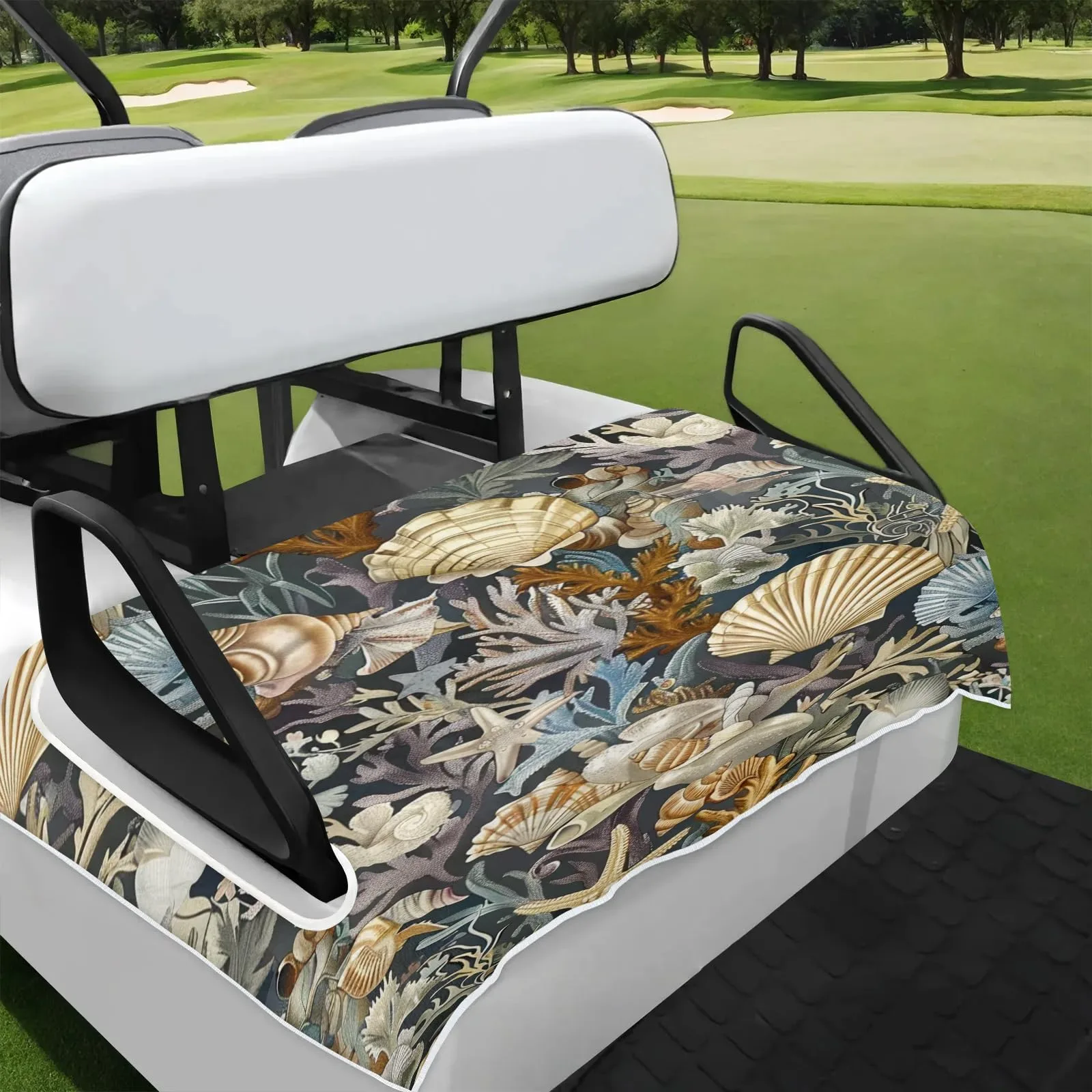 Tiveruda Golf Cart Seat Cover for Double Seats, 51 x 31 in