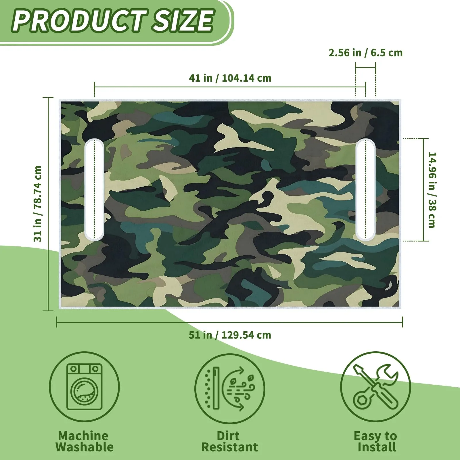 Tiveruda Camouflage Golf Cart Seat Cover Blanket image 2