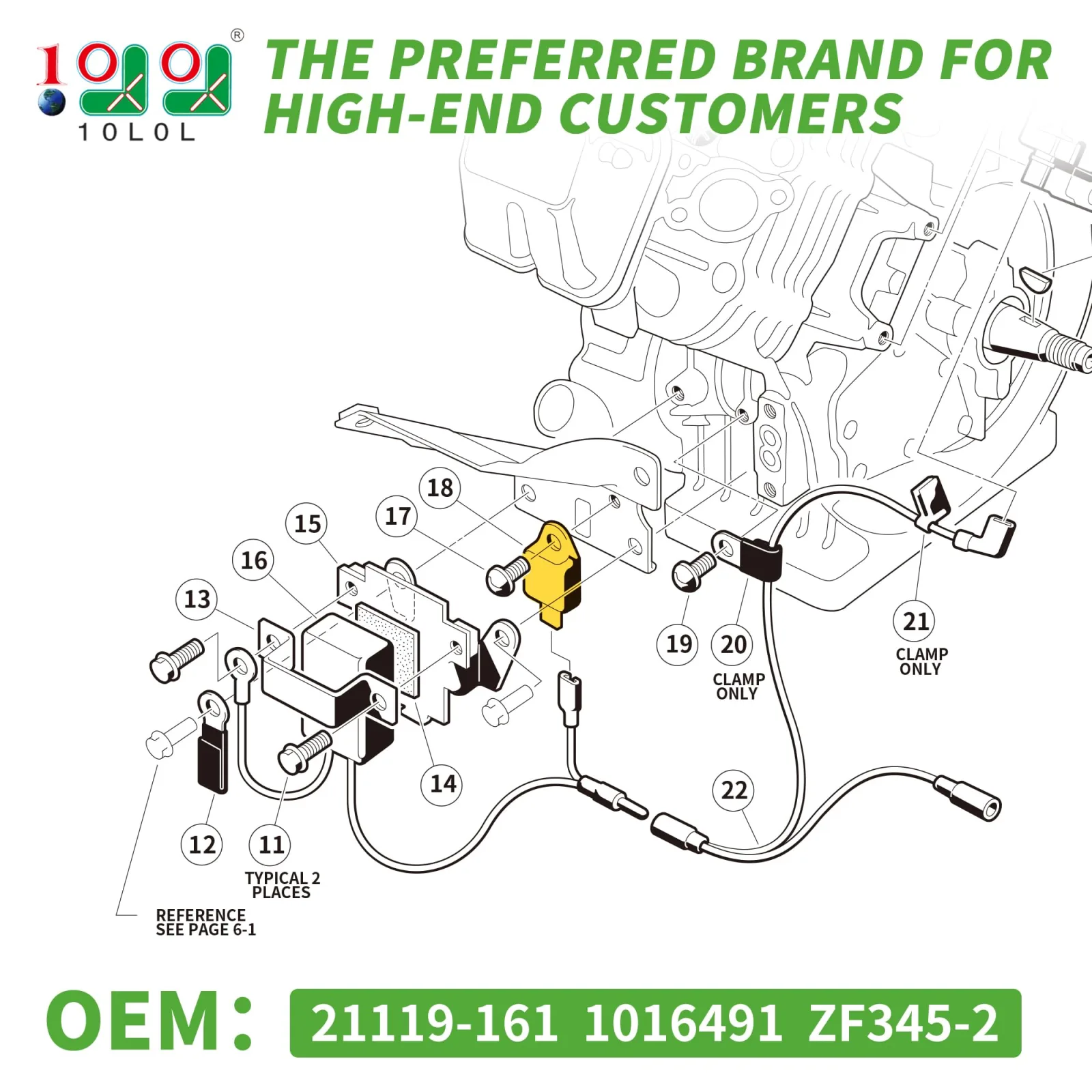 10L0L Ignition Module for Club Car DS 1992-1996 Gas image 2