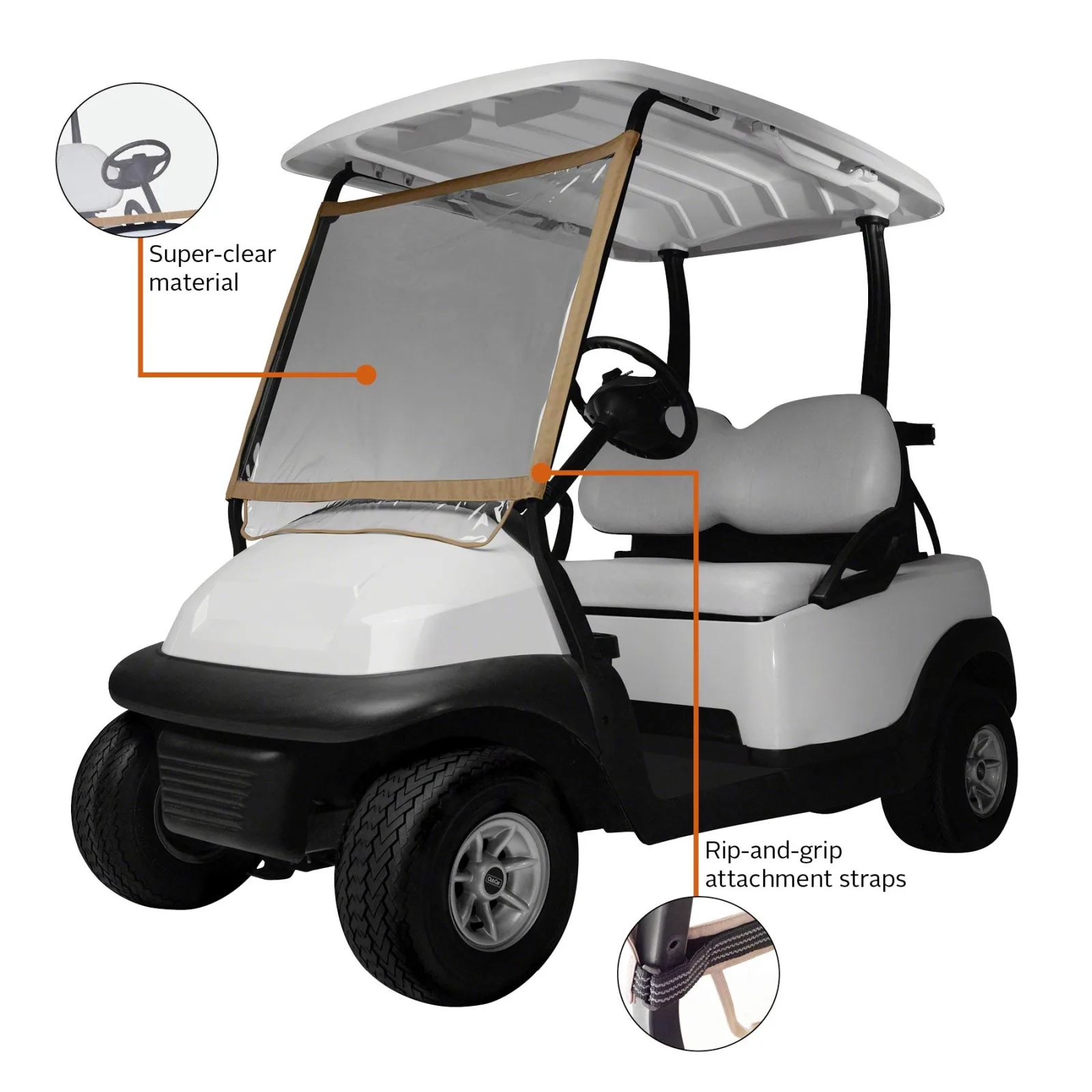 Classic Accessories Fairway Deluxe Golf Cart Windshield image 3