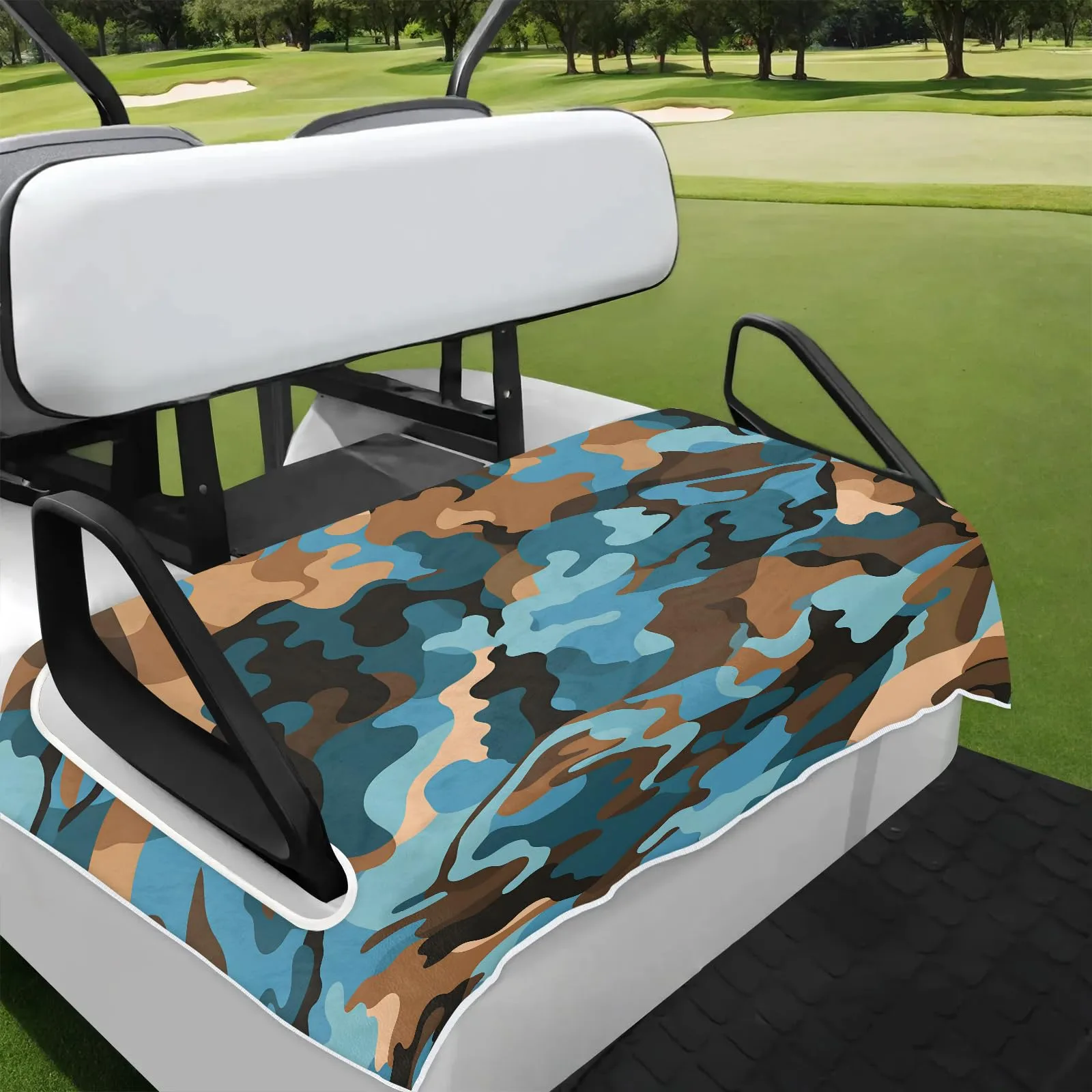 Tiveruda Golf Cart Seat Cover for Double Seats, 51 x 31 in