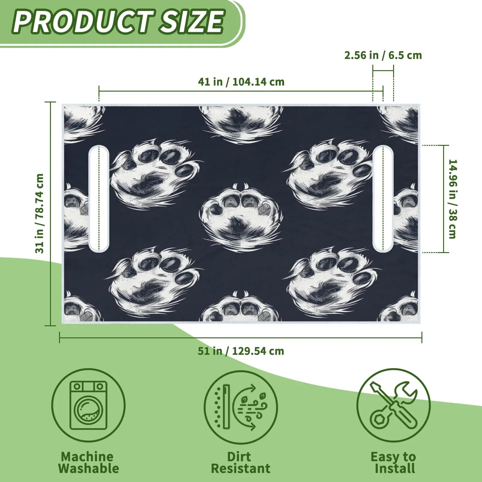 Tiveruda Golf Cart Seat Cover for Double Seats image 2