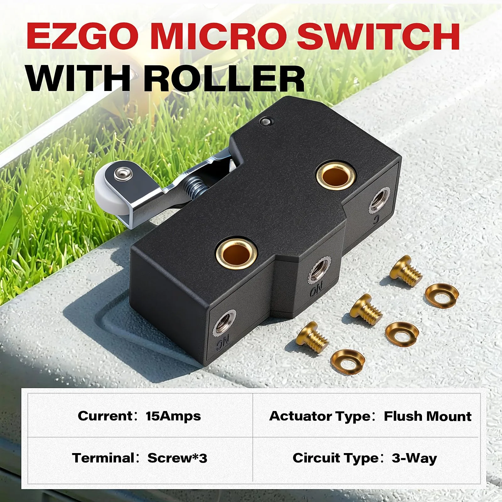 KyuerWK Micro Switch with Roller for E-Z-GO TXT image 3