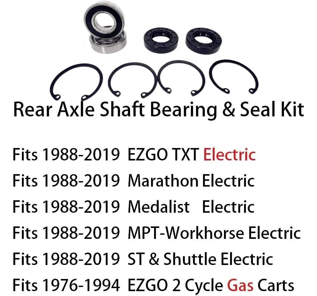 DEEG E-Z-GO Rear Axle Bearing and Seal Kit image 3