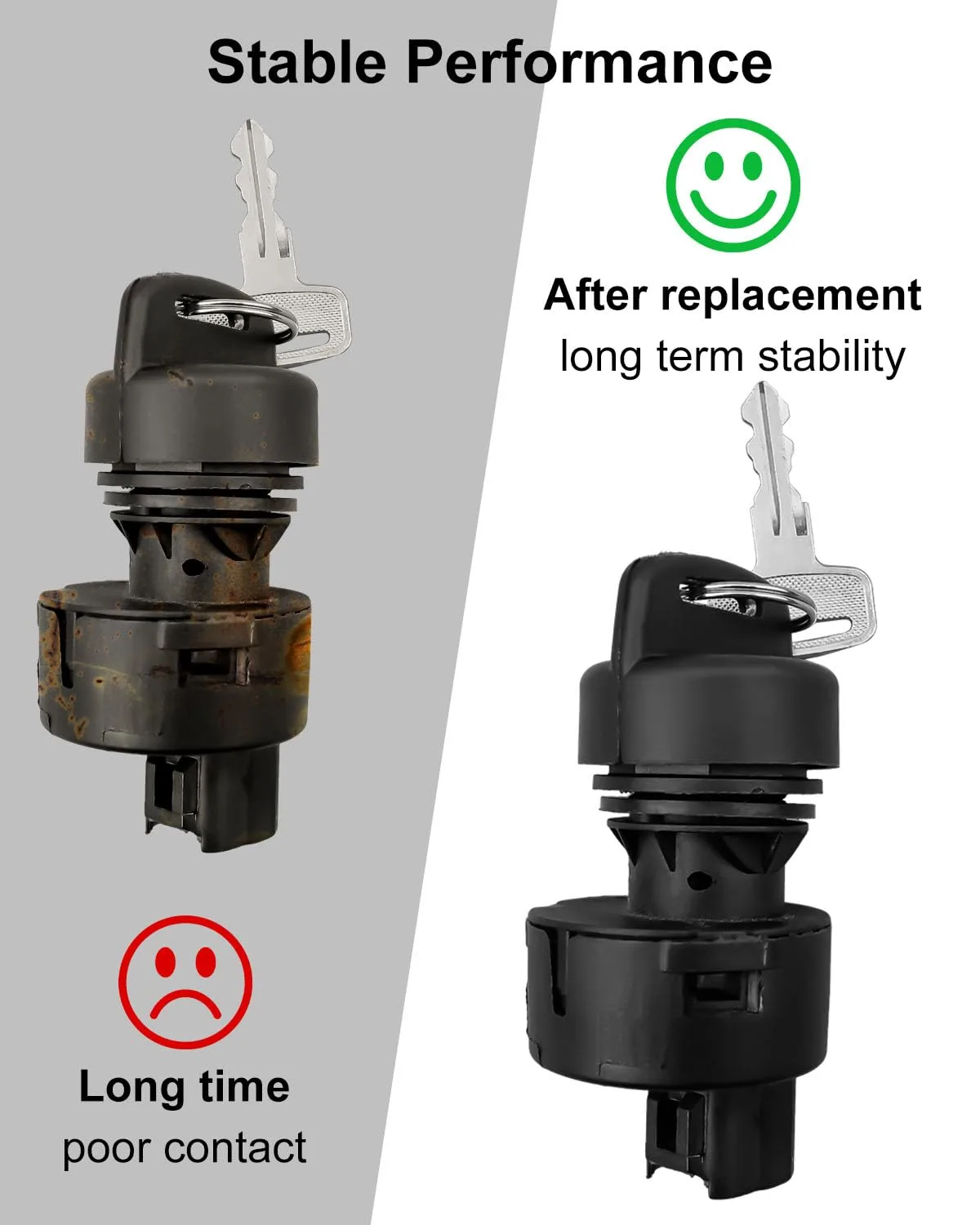 Vaticas Ignition Key Switch Replace JW1-H2510-00 for Yamaha G22/G29/Drive2 image 3