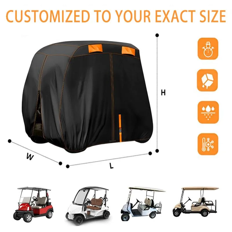 FDHTHJFYJ Cover for Epic E40L 4-Passenger Golf Cart image 2