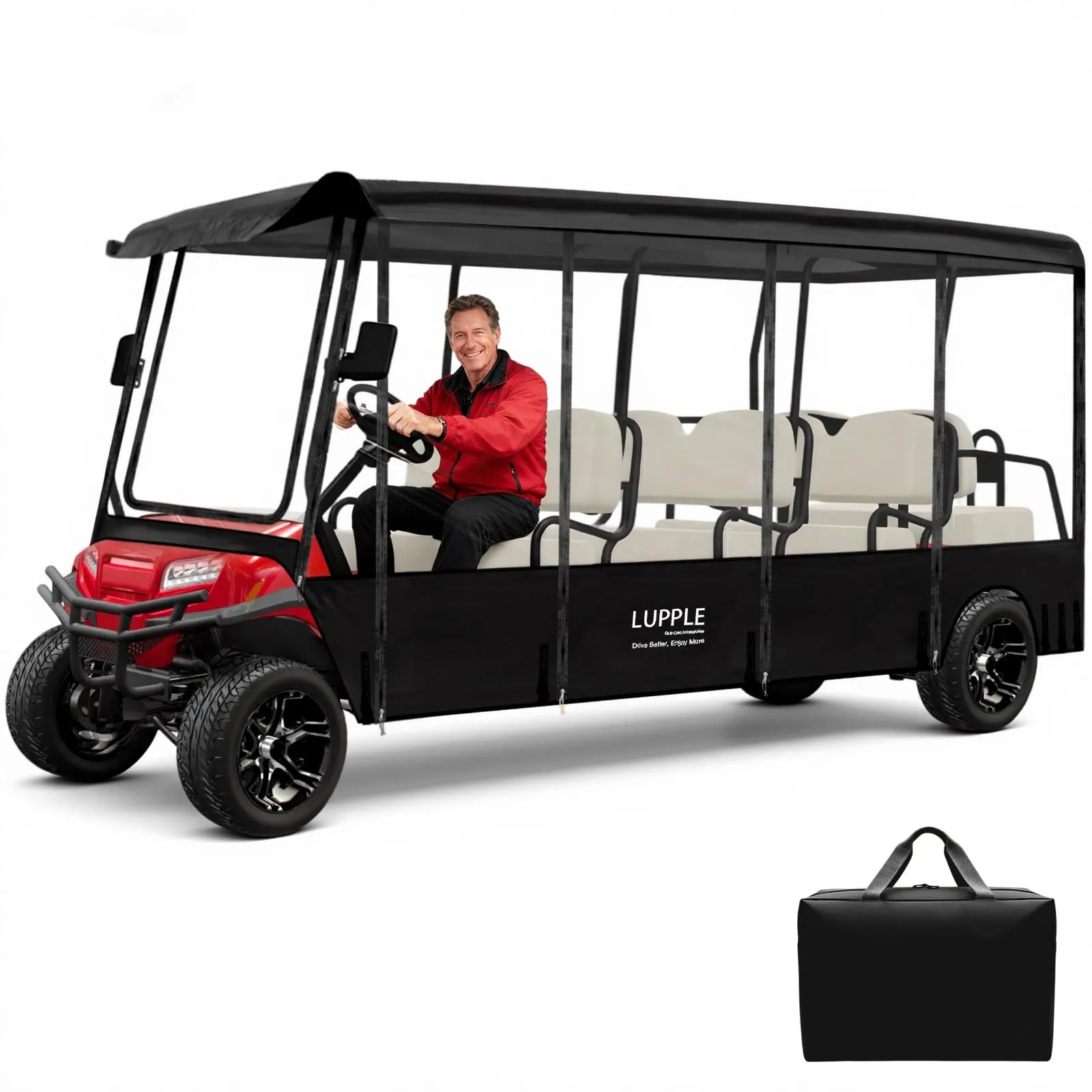 LUPPLE 8-Passenger Golf Cart Enclosure YQ8-B-2025