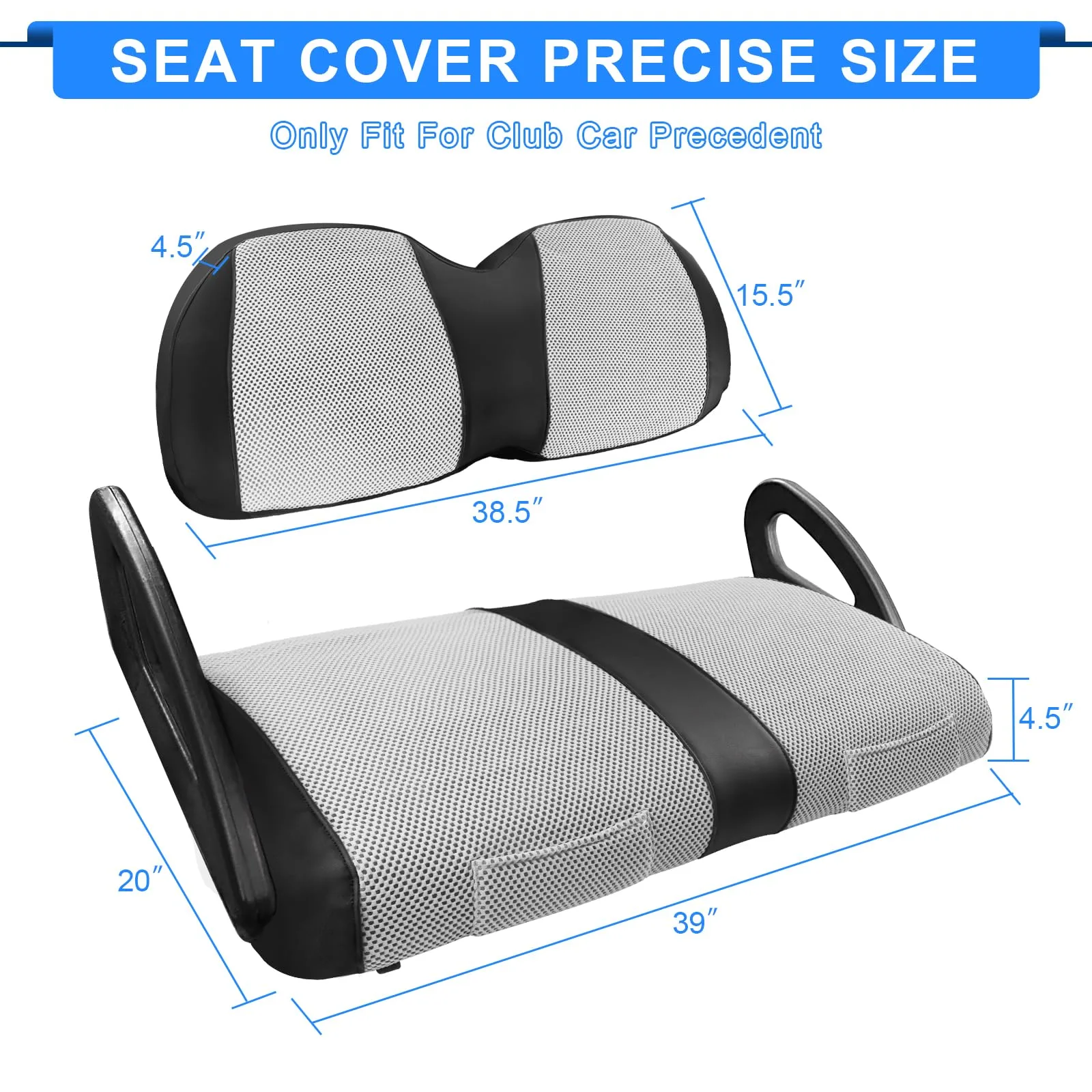iLSKW Front Seat Cover for Club Car Precedent and Tempo image 3