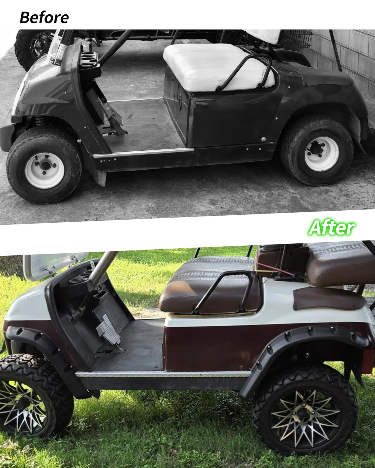 SLORIMOD Fender Flares for Yamaha G14-G22 Golf Carts image 2