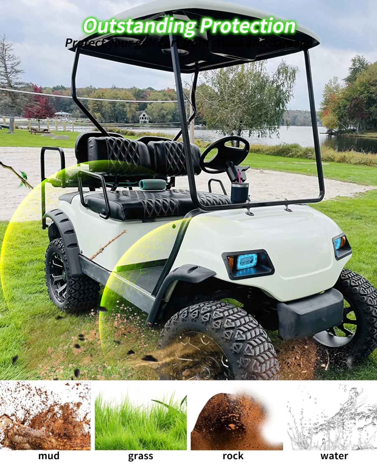 SLORIMOD Fender Flares for Yamaha G14-G22 Golf Carts image 4