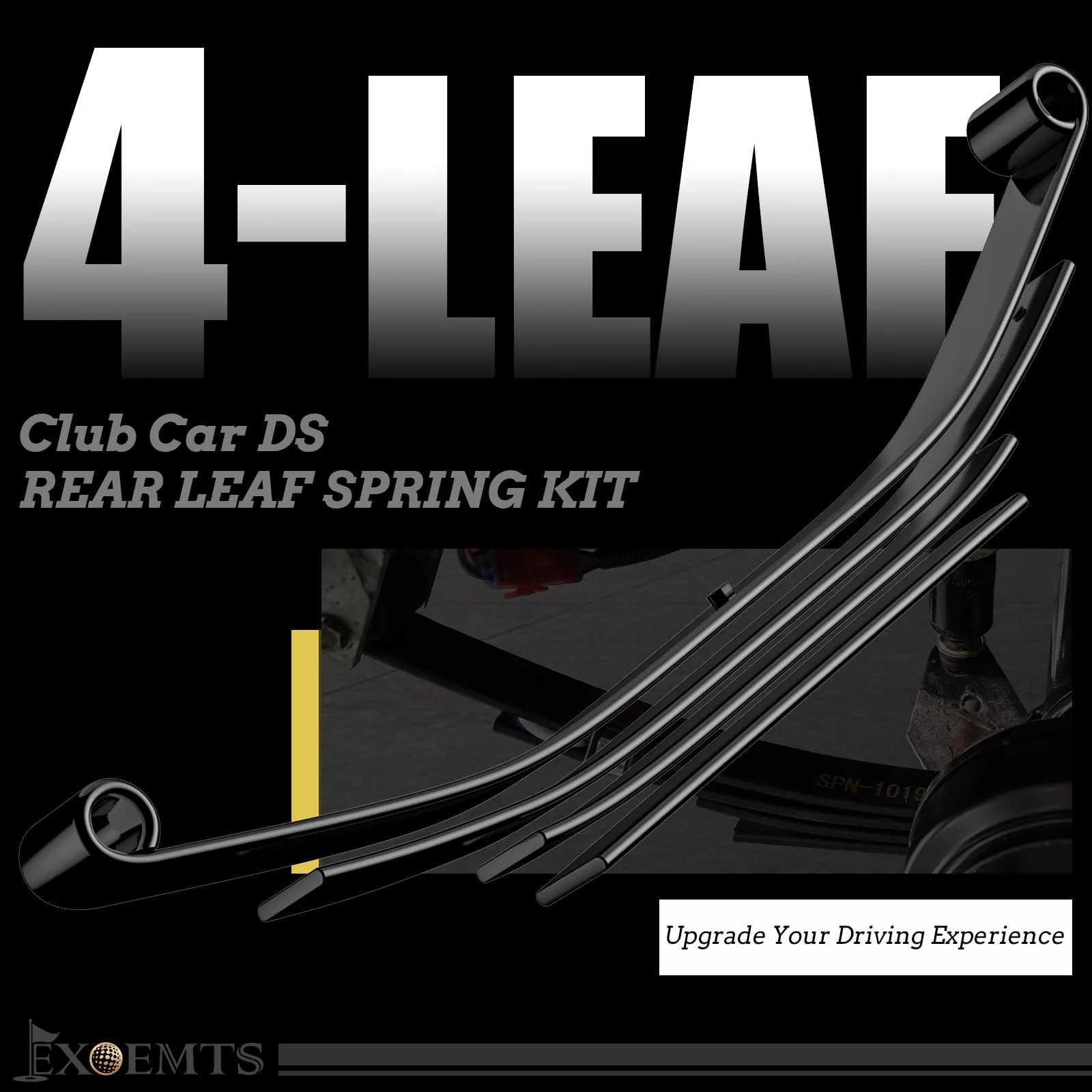 EXOEMTS Rear 4-Leaf Spring Kit for Club Car DS image 2