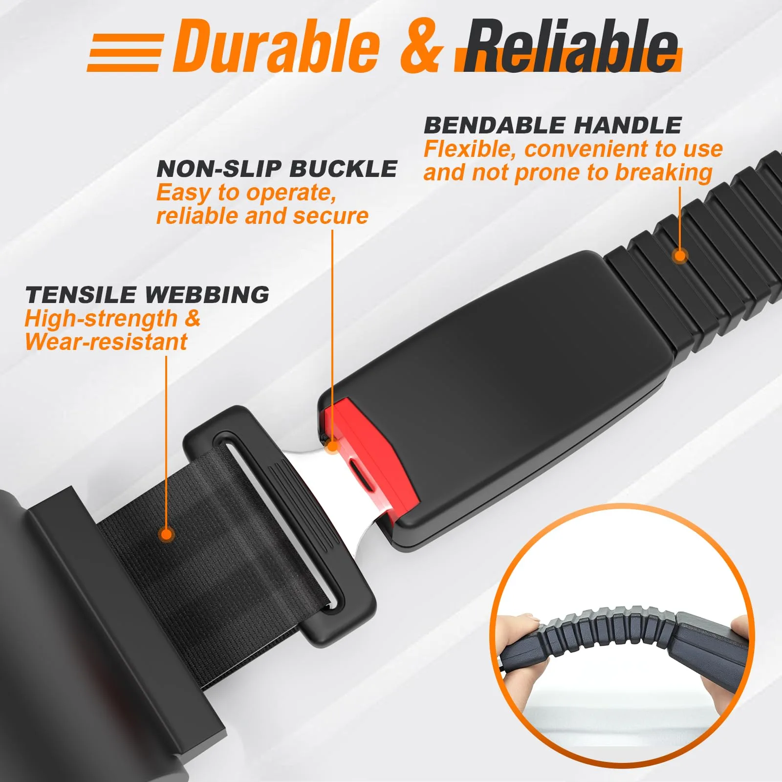 GODCTSUP 42-Inch Golf Cart Seat Belt Kit, 4-Piece image 3