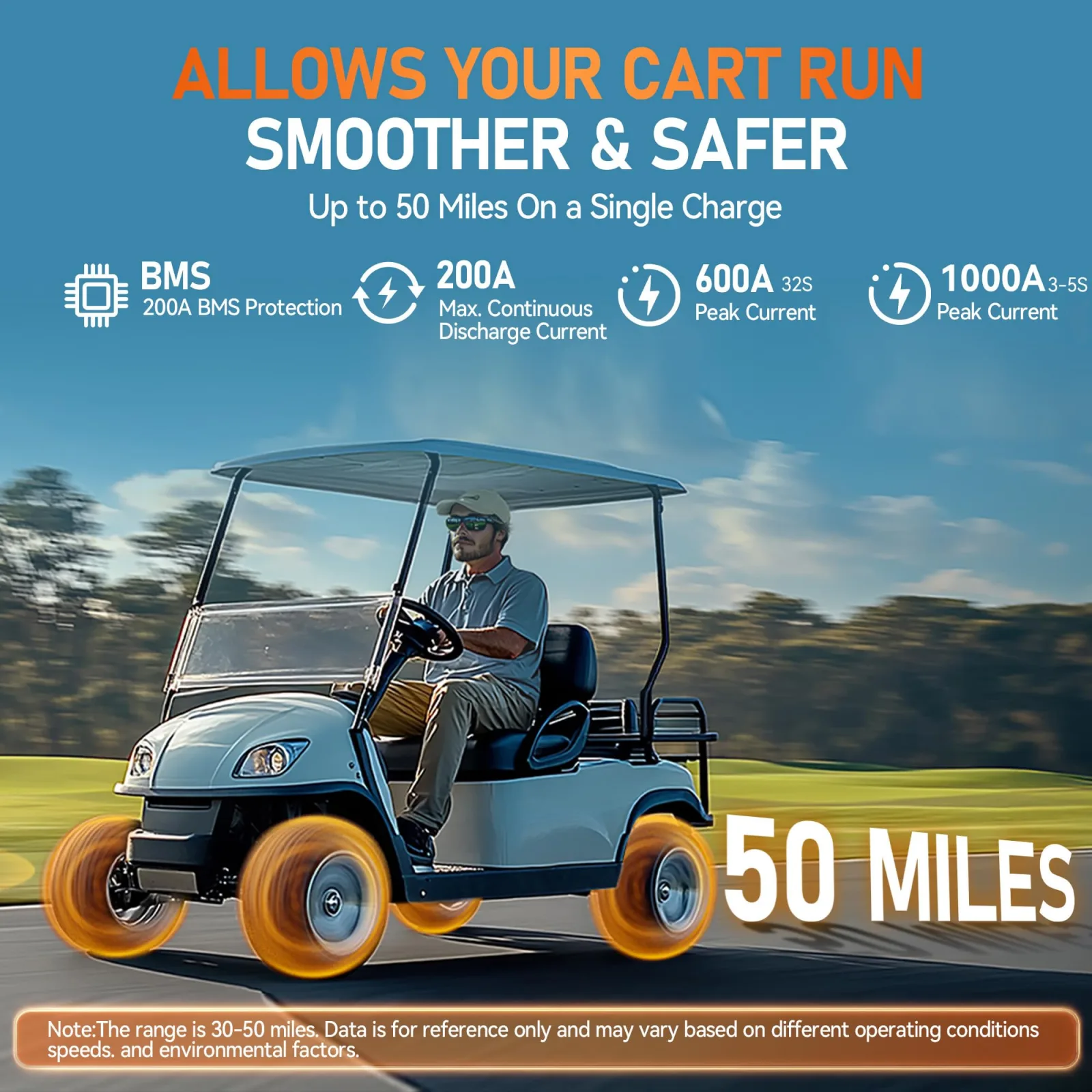 SOURCEPOW 36V 150Ah LiFePO4 Golf Cart Battery SP36150BT image 4