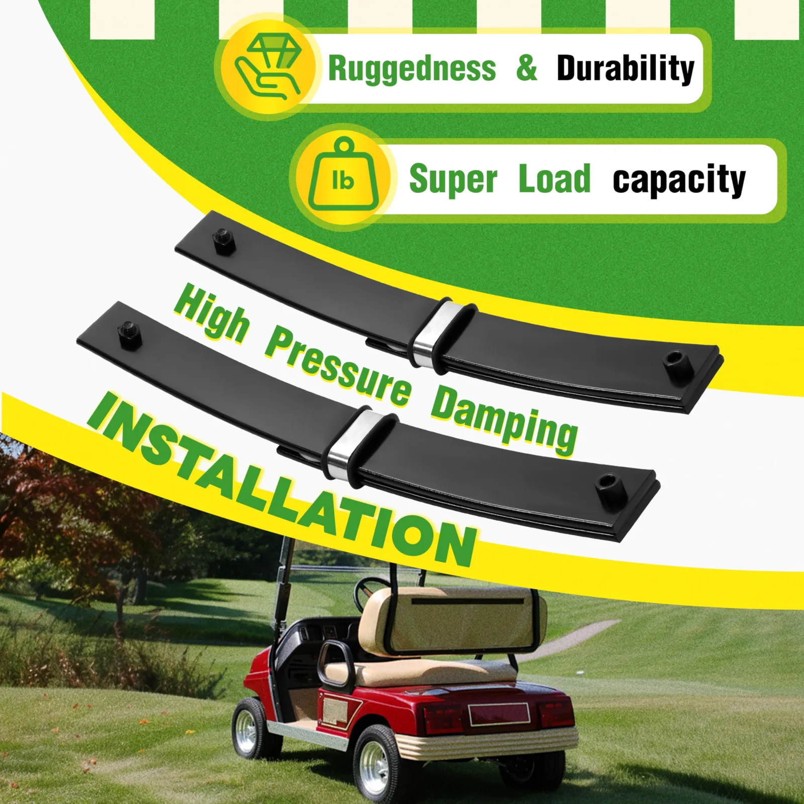 WUTIST GO-4989 Leaf Springs for E-Z-GO Marathon image 3
