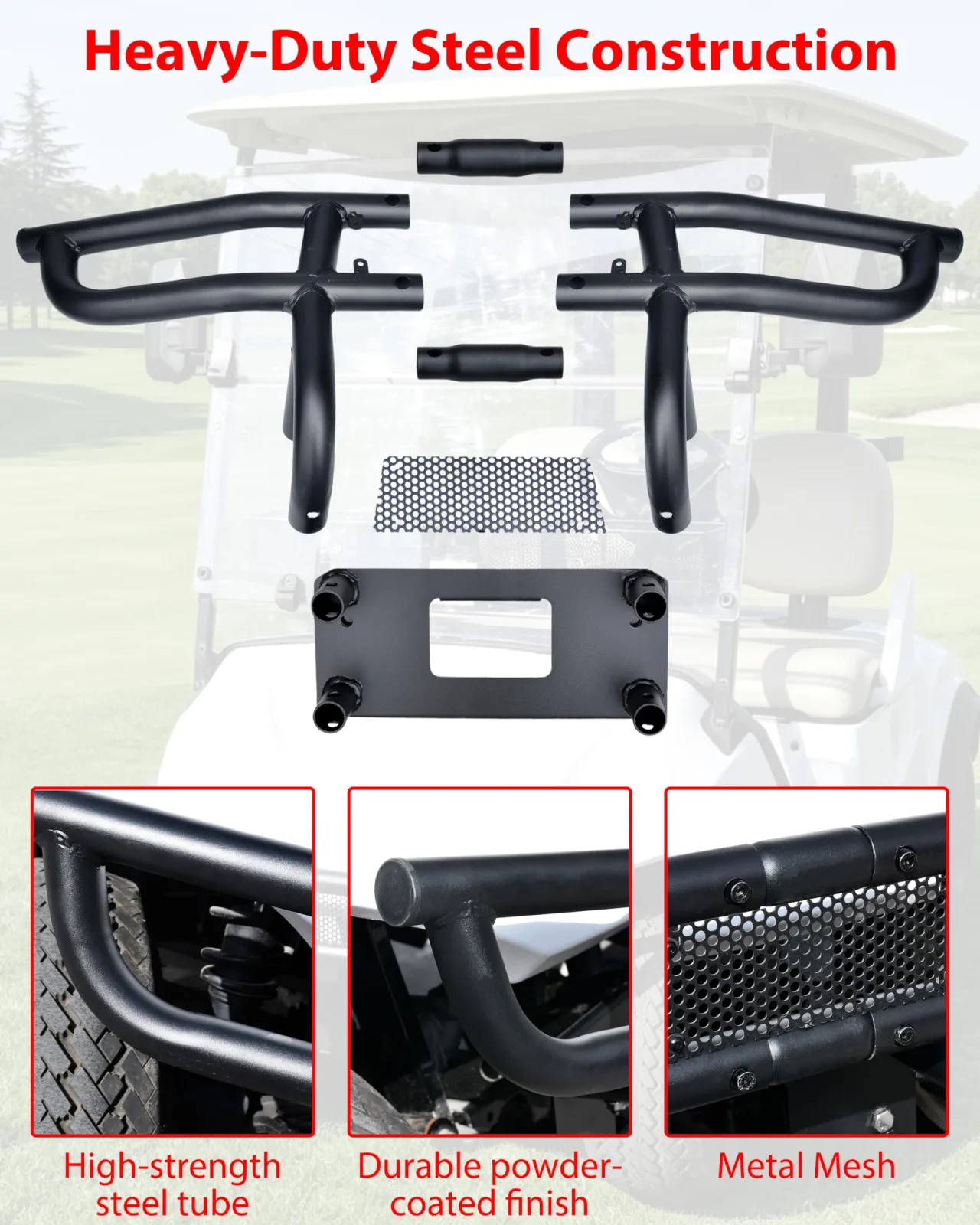 SAUTVS Front Bumper Brush Guard for Yamaha Drive2 G29 image 3