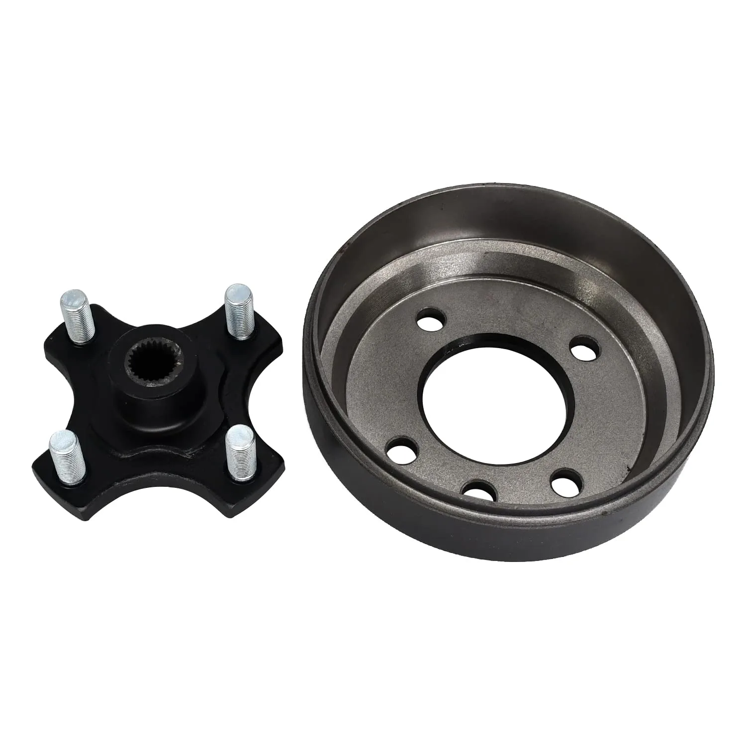 Quueparts Brake Drum and Rear Hub Plate for Yamaha and E-Z-GO image 2