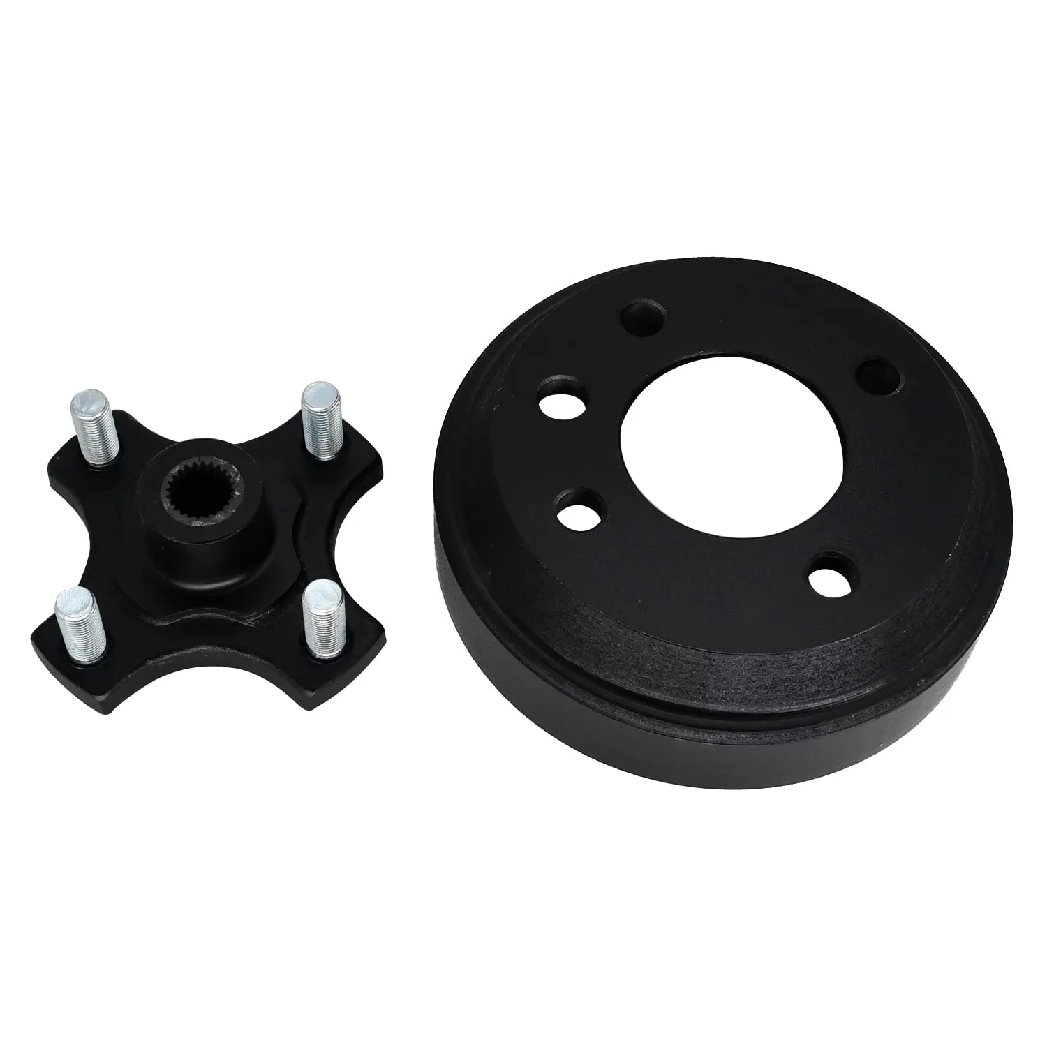 Quueparts Brake Drum and Rear Hub Plate for Yamaha and E-Z-GO image 3