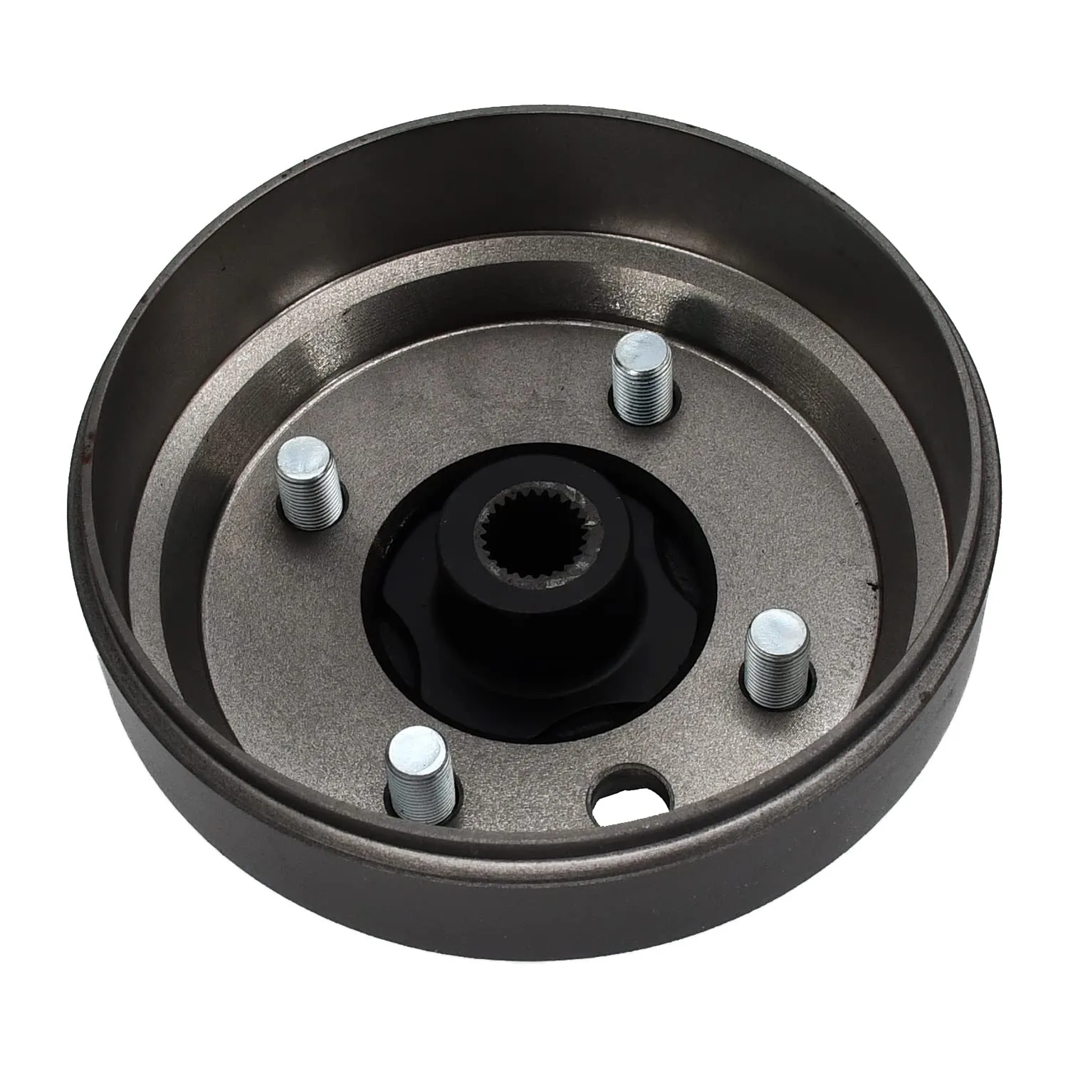 Quueparts Brake Drum and Rear Hub Plate for Yamaha and E-Z-GO