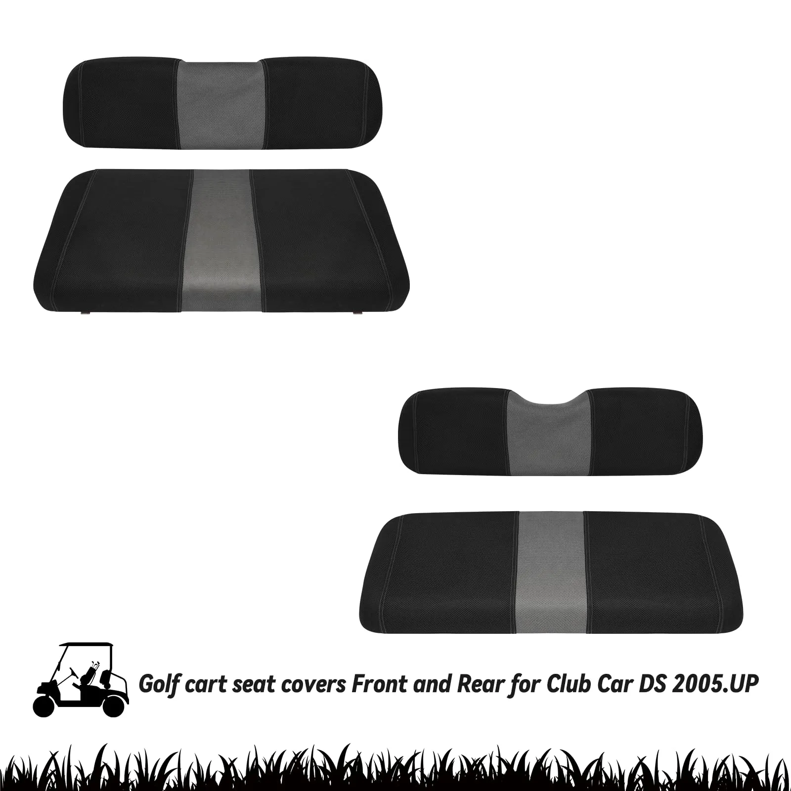 SAMXOMAP Golf Cart Seat Covers for Club Car, Yamaha & E-Z-GO image 3