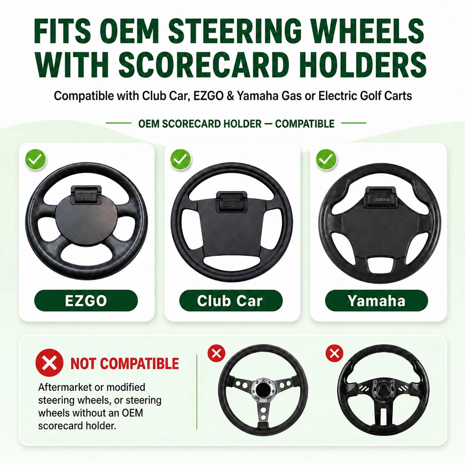 XINSTCO Golf Cart Steering Wheel Phone Mount image 2