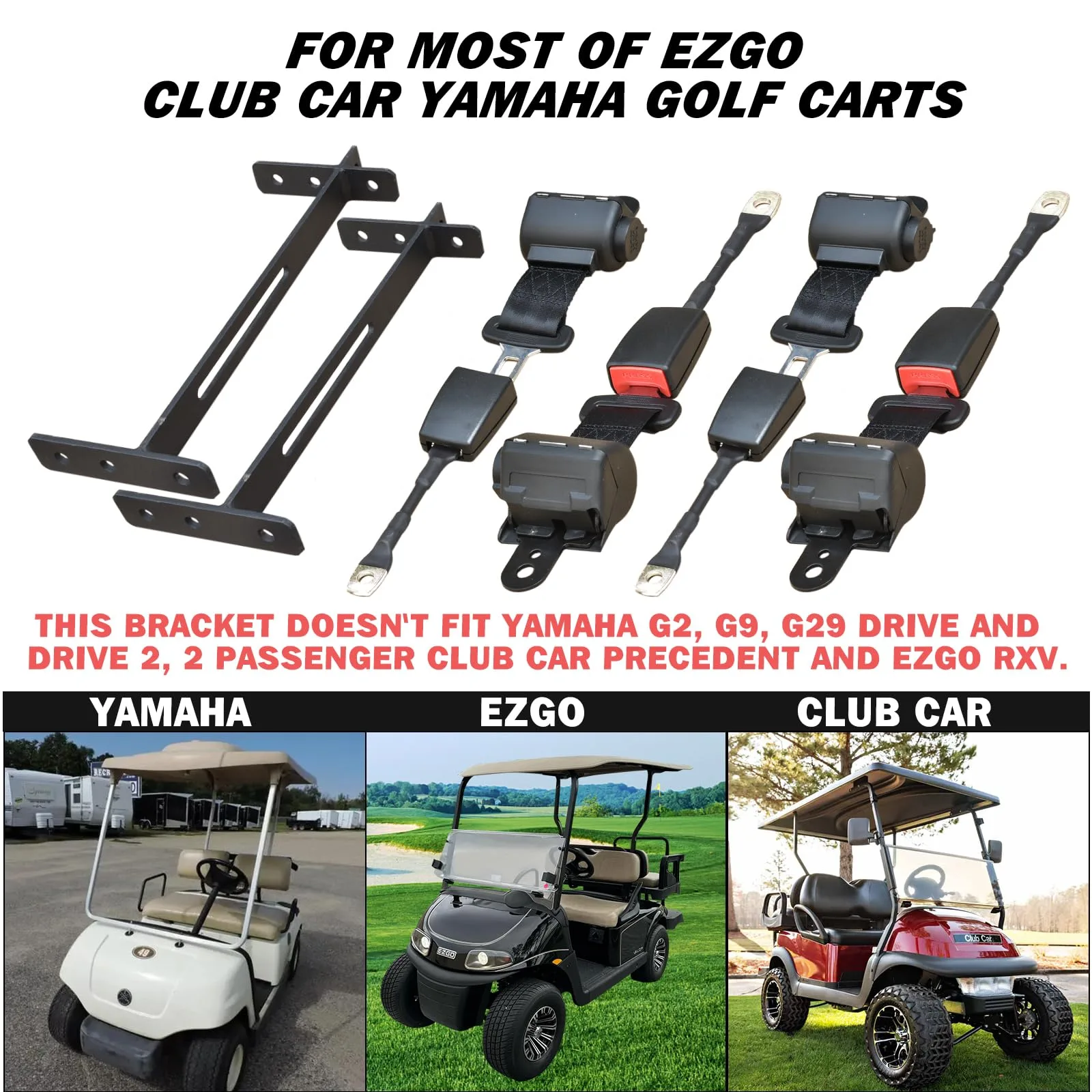 Orle Oko AQDZJ-2 Golf Cart Seat Belt Kit image 4