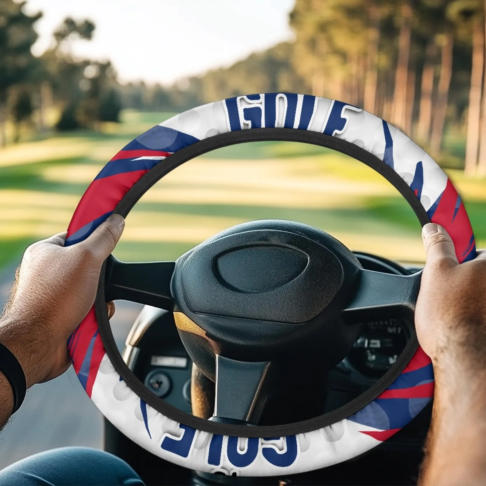 INSTANTARTS Golf Cart Steering Wheel Cover, Golf B