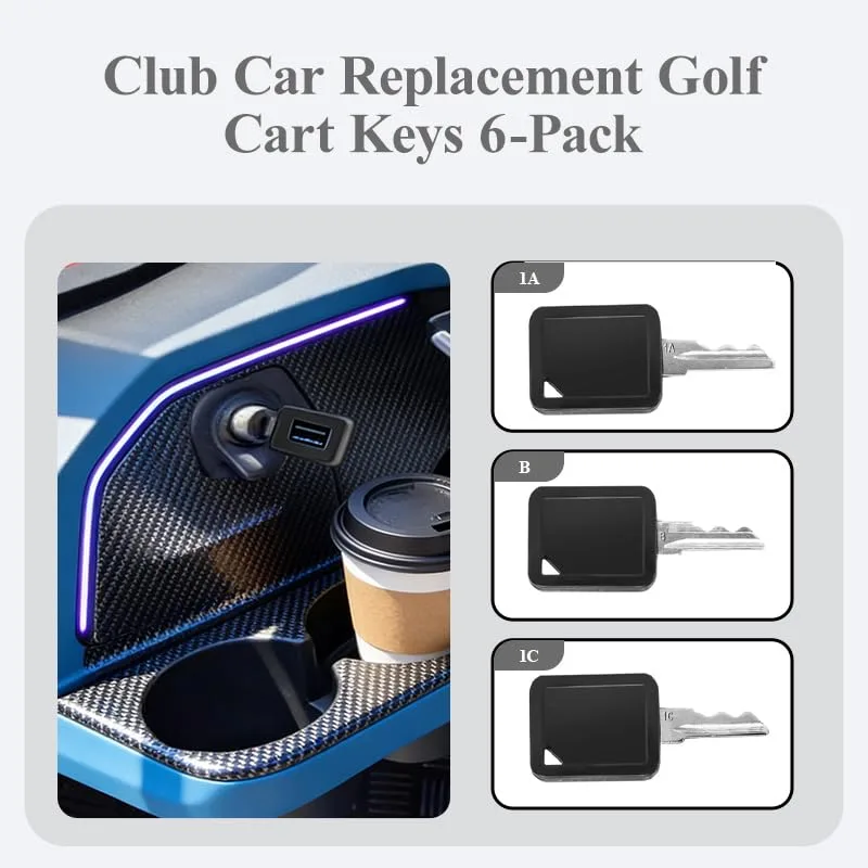 EVKILKJS Club Car Golf Cart Replacement Ignition Keys image 3